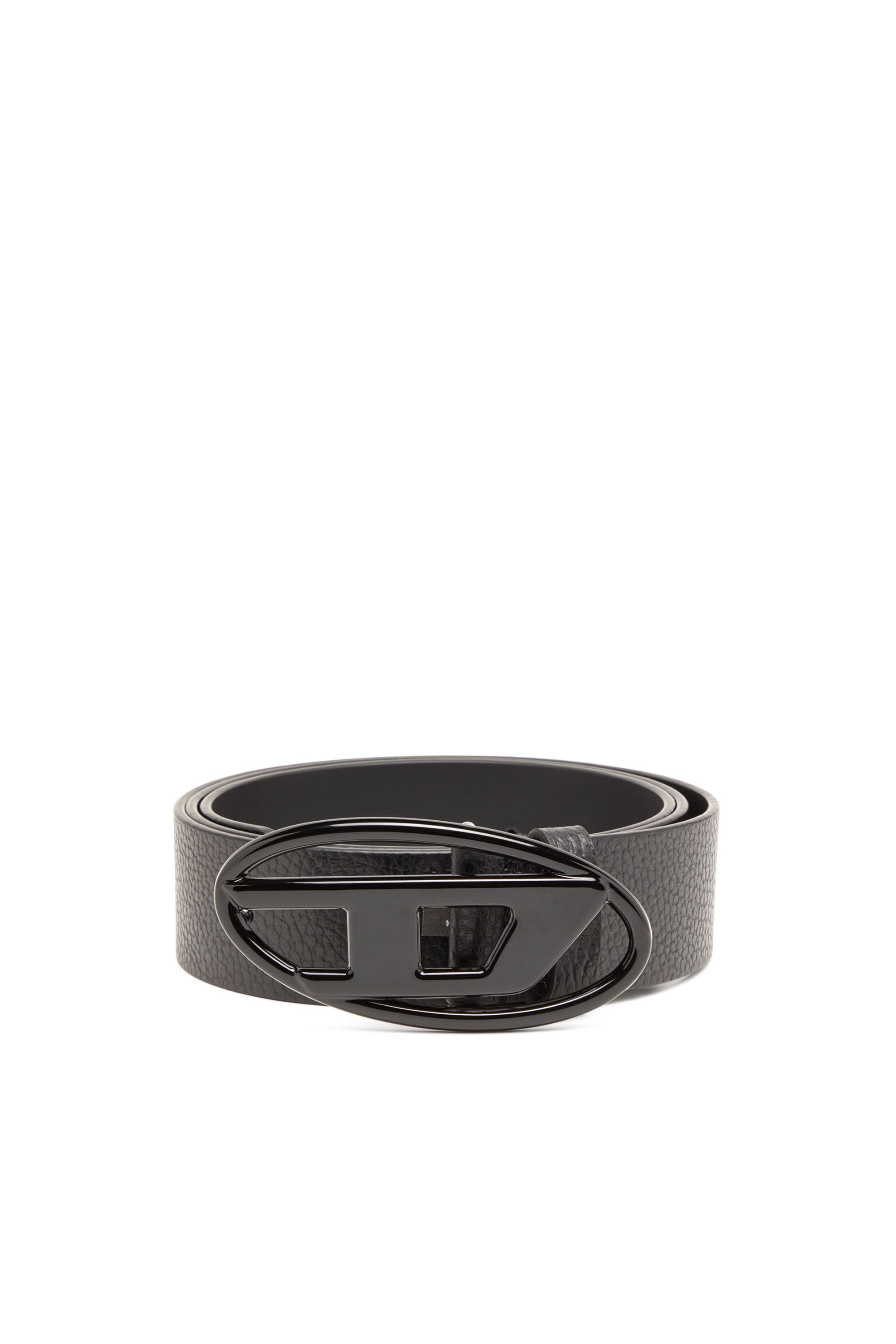 B-1DR Leather belt with matte buckle｜ブラック｜ウィメンズ｜DIESEL
