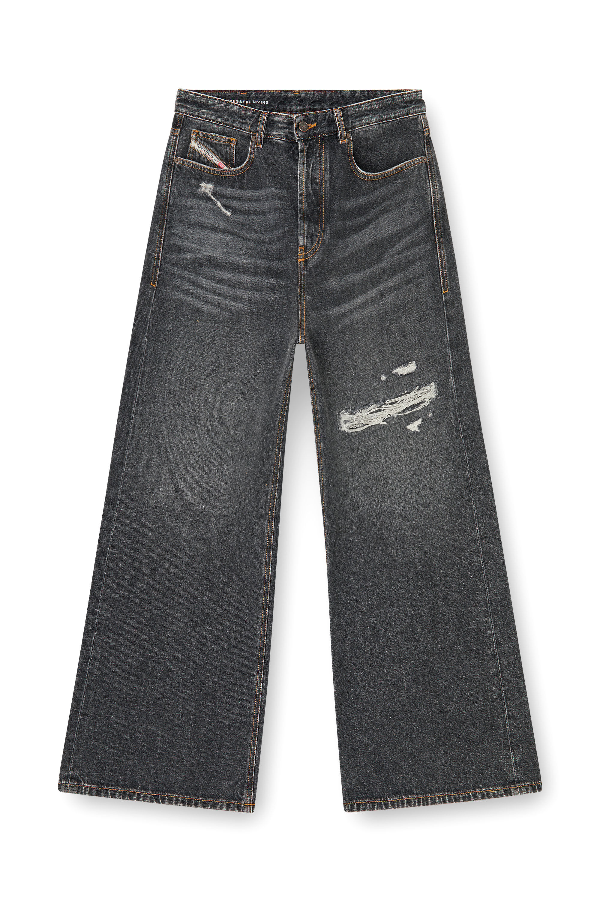 Diesel - Male's Relaxed Jeans D-Rise 007DN, ブラック/ダークグレー - 2