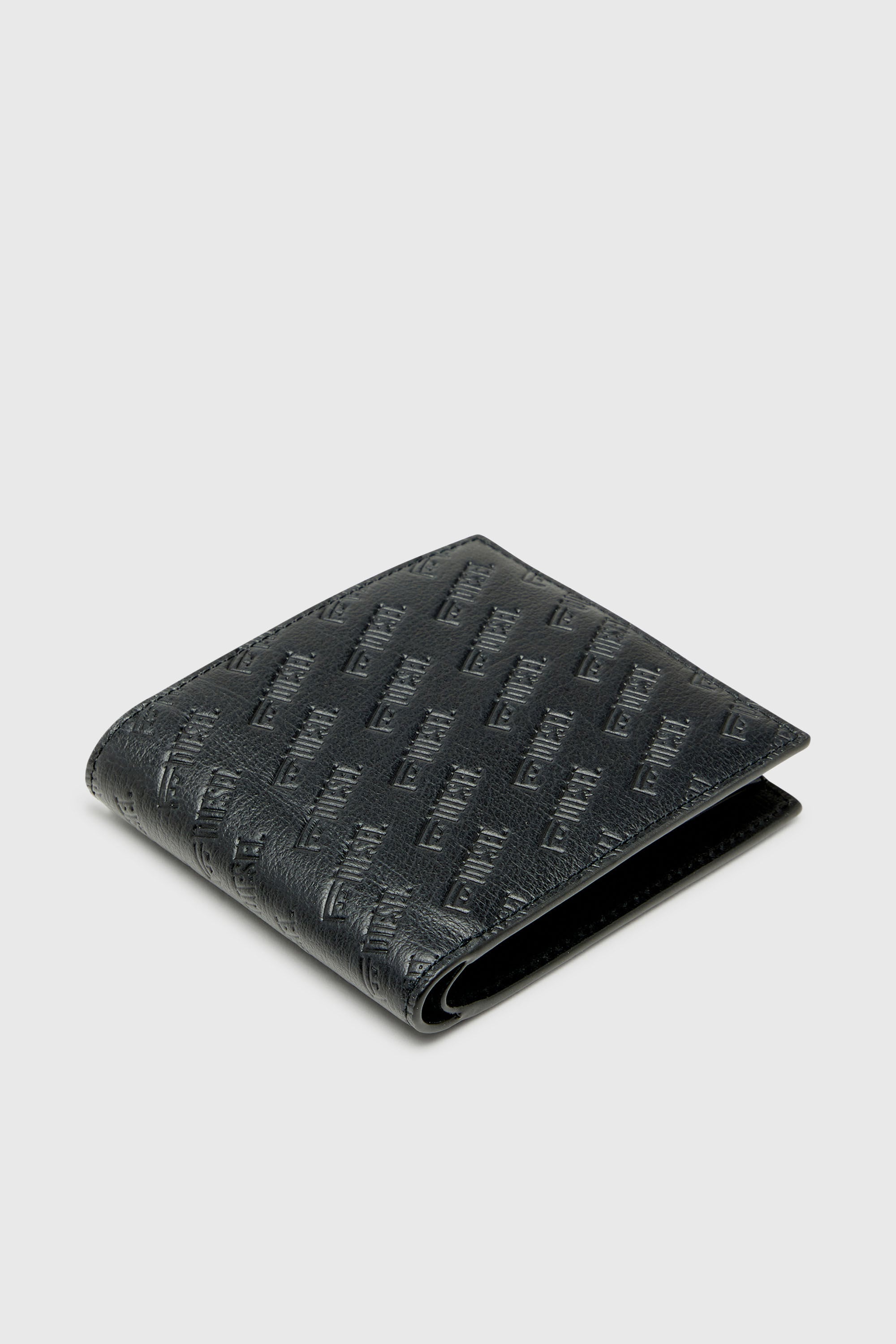 Diesel - MONOGRAM BI-FOLD COIN S 3D, Male's 二つ折りウォレット in ブラック - 4