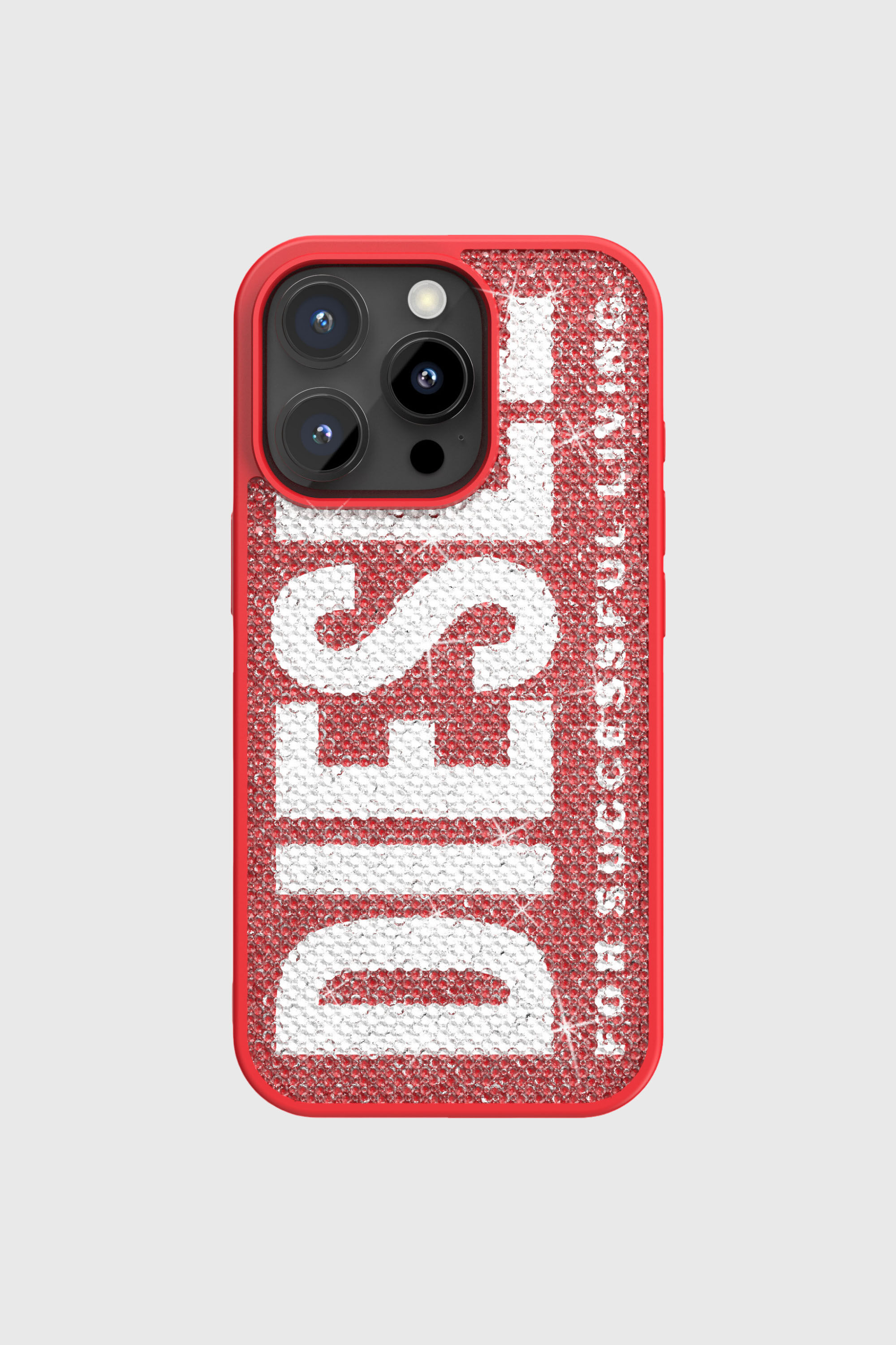 60188 MOULDED CASE Swarovski Crystal Case for iP 16 Pro｜レッド