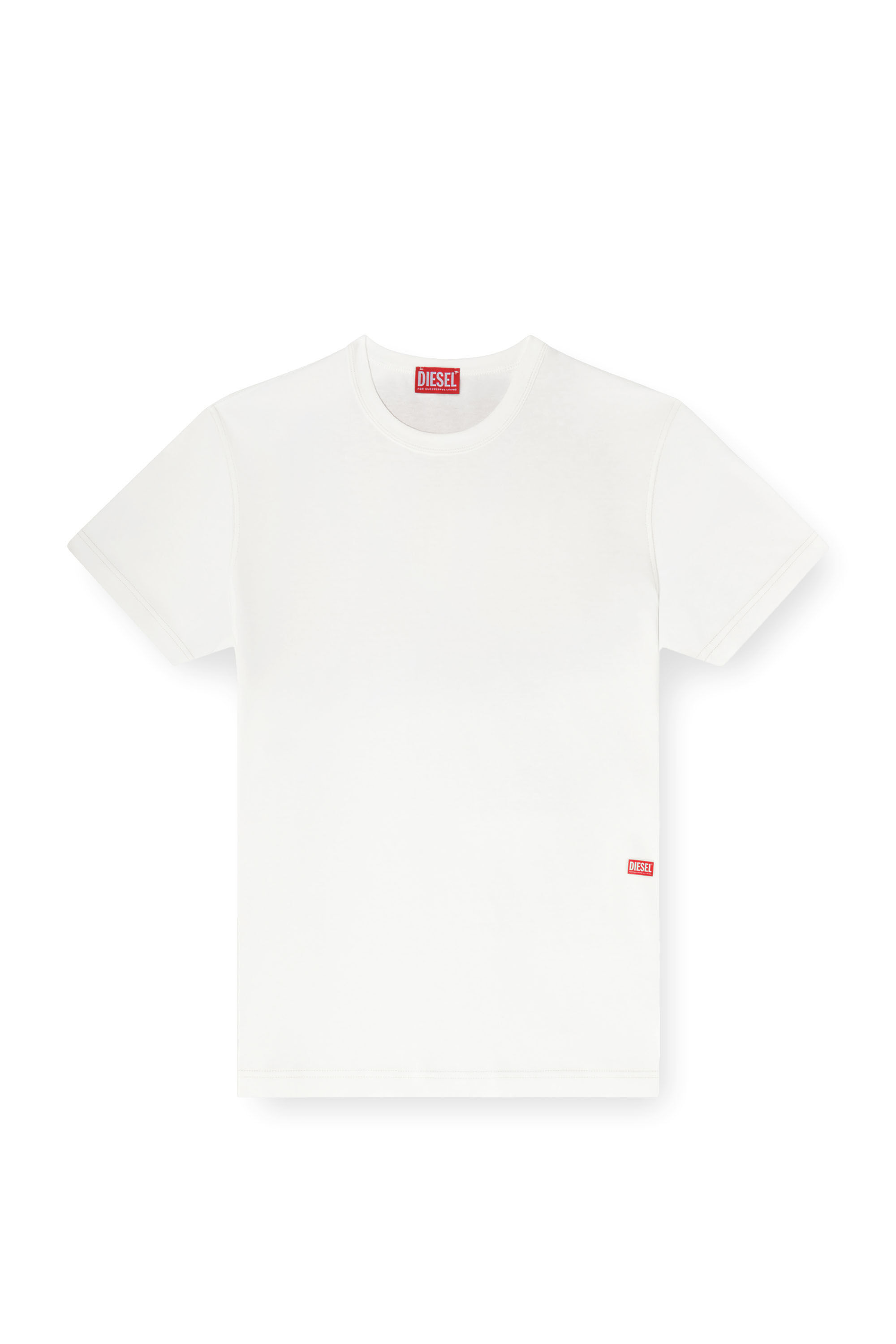 Diesel - T-ADJUST-SLITS-R13, Male's T-shirt with runway set print in ホワイト - 2