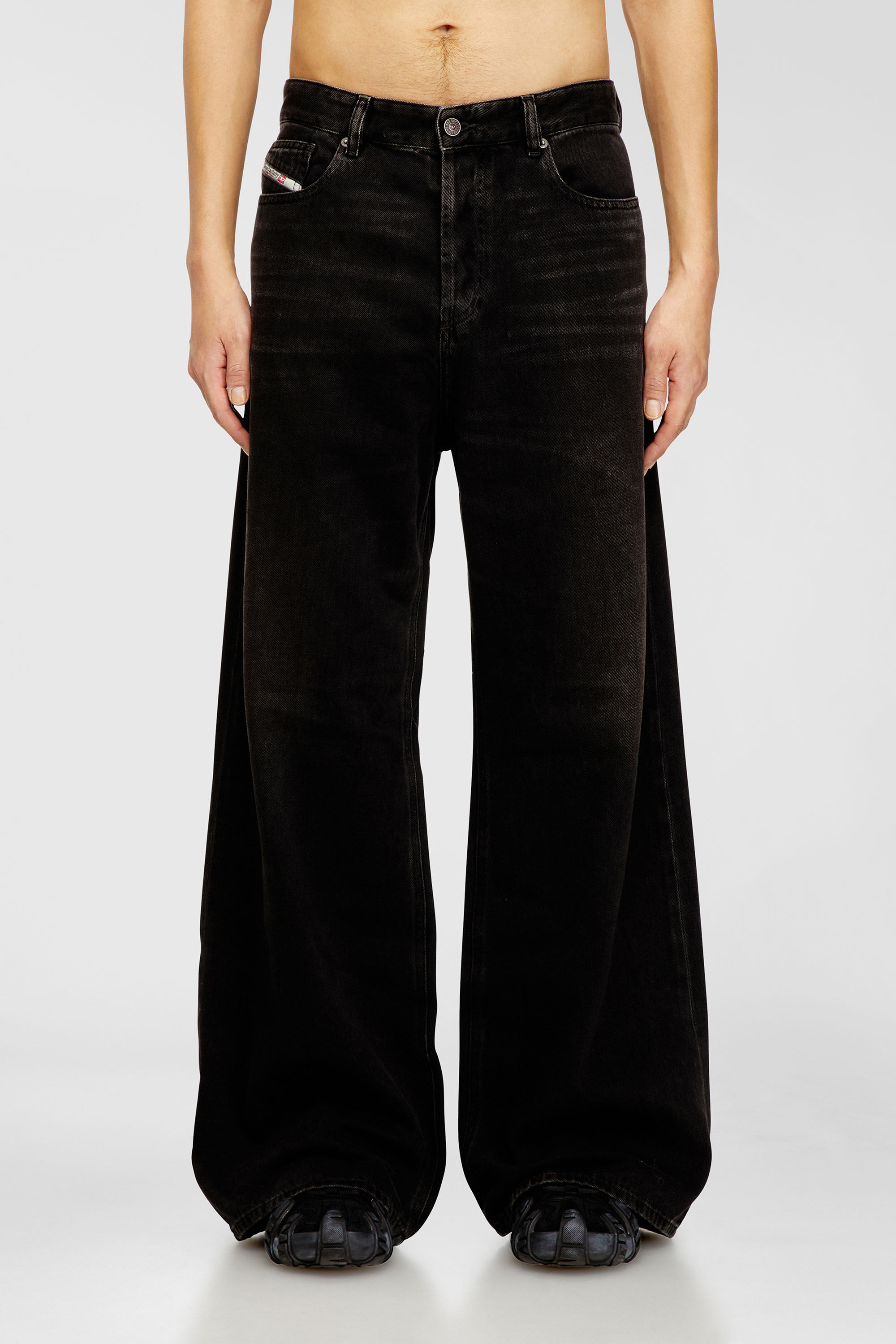 Diesel - Female's Relaxed Jeans 1996 D-Sire 09J96, ブラック/ダークグレー - 4