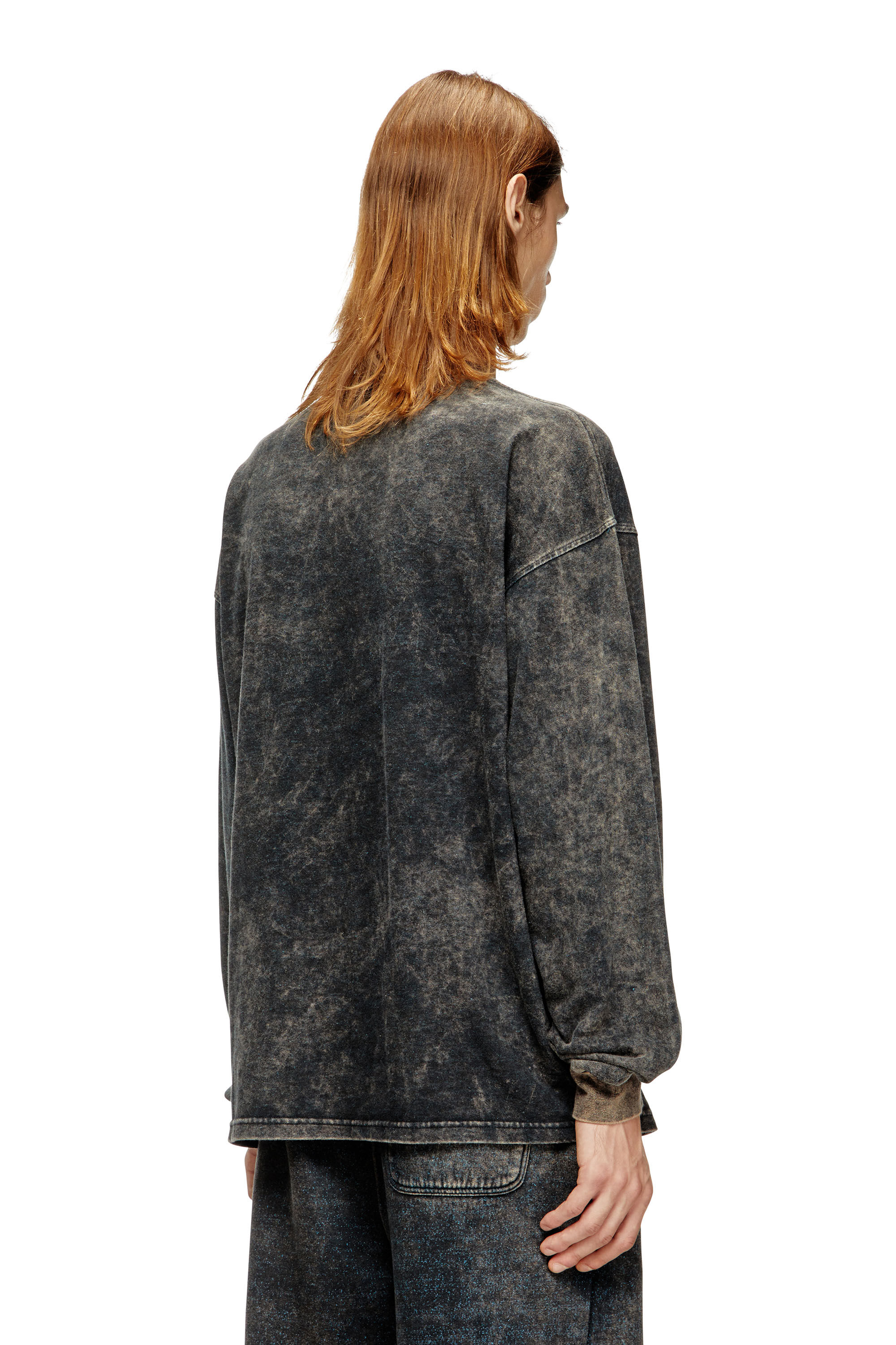 Diesel - T-BOXT-LS-T3, Male's 長袖Tシャツ in ブラック - 4
