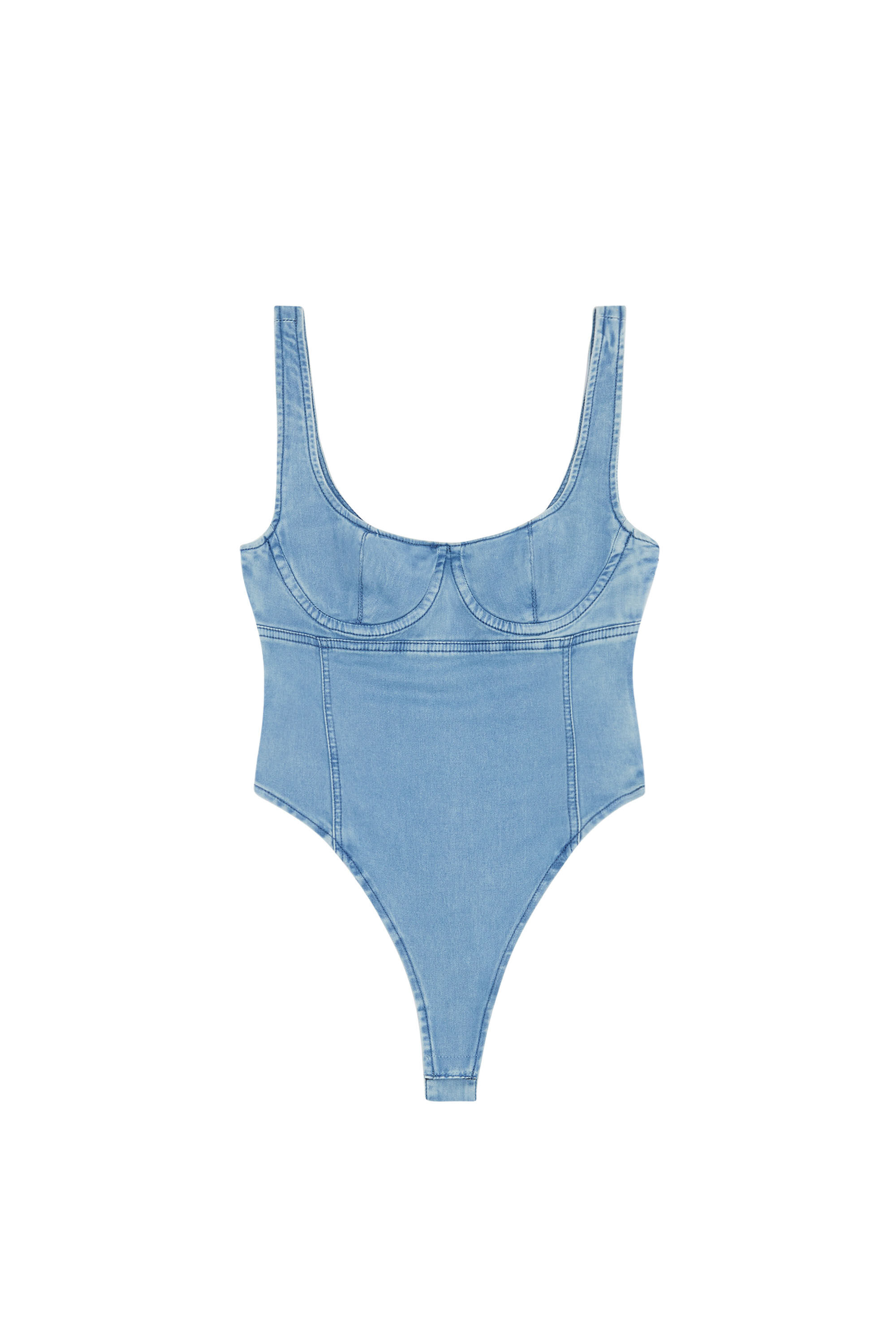 denim bodysuit