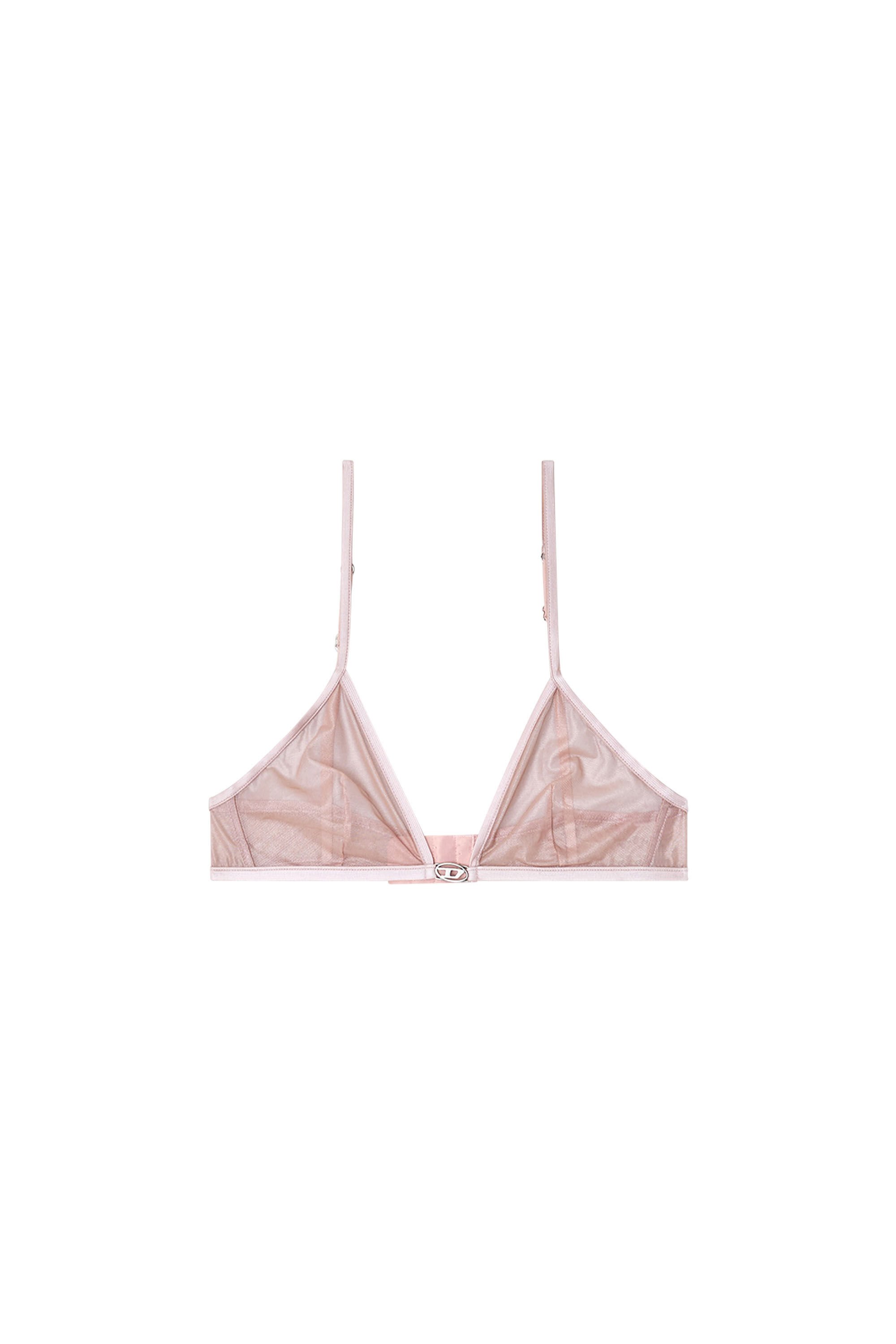 Diesel - LUNA-GFT, Female's Wireless bra with central Oval D in ピンク / ホワイト - 2