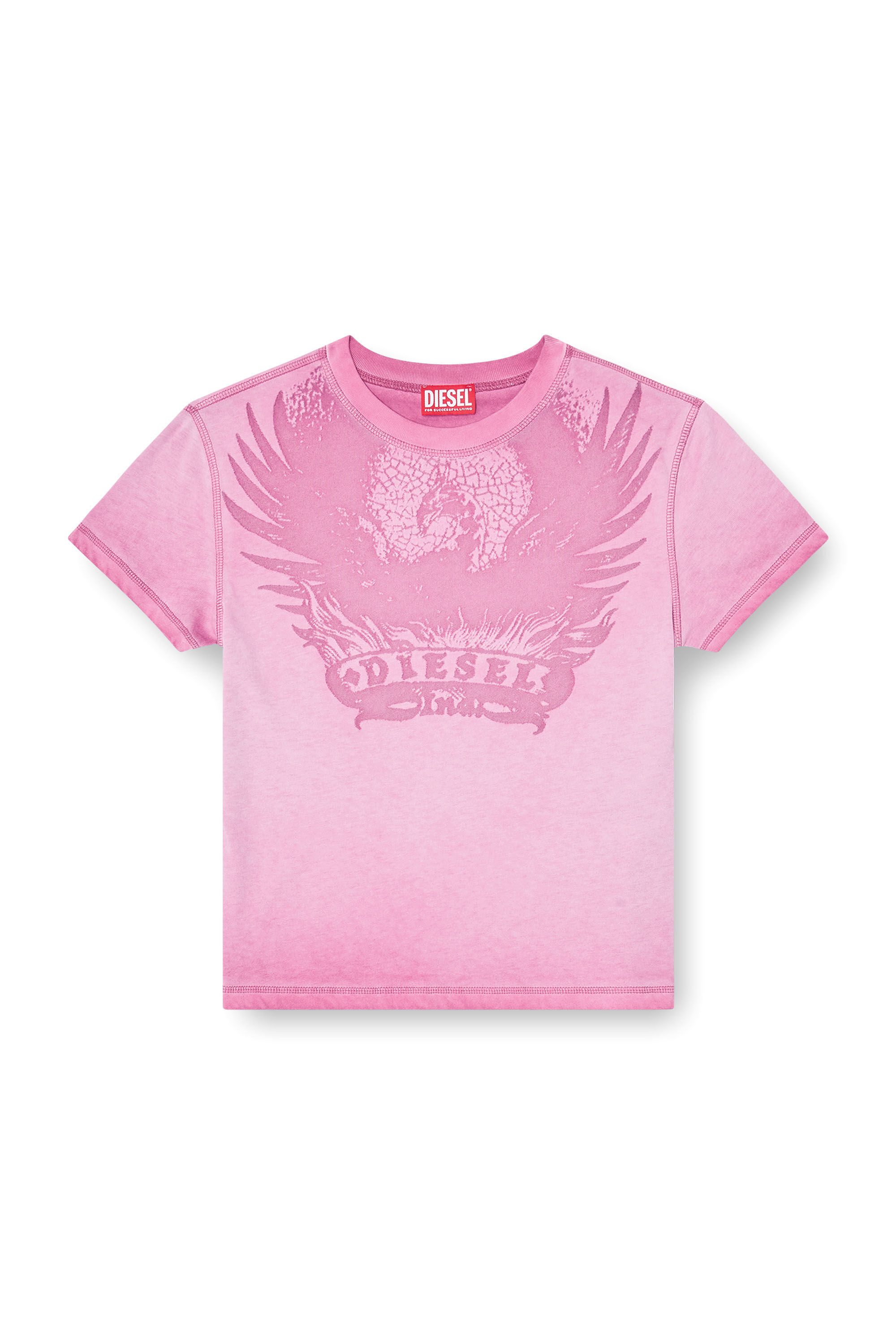 T-ILA-AA7 Tシャツ｜ピンク｜ウィメンズ｜DIESEL