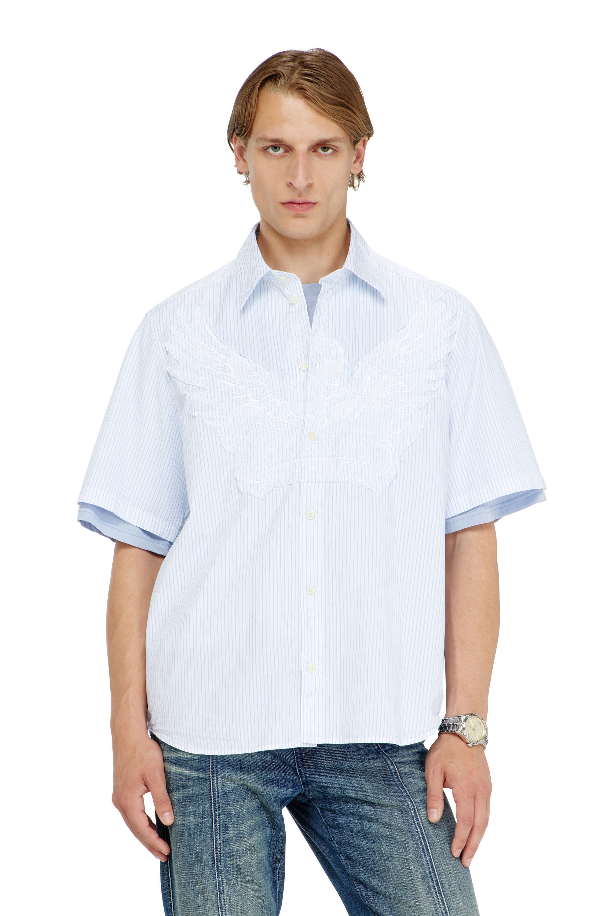 Diesel - S-SIMPLY-SS-KNBS, Male's 半袖シャツ in null - 3