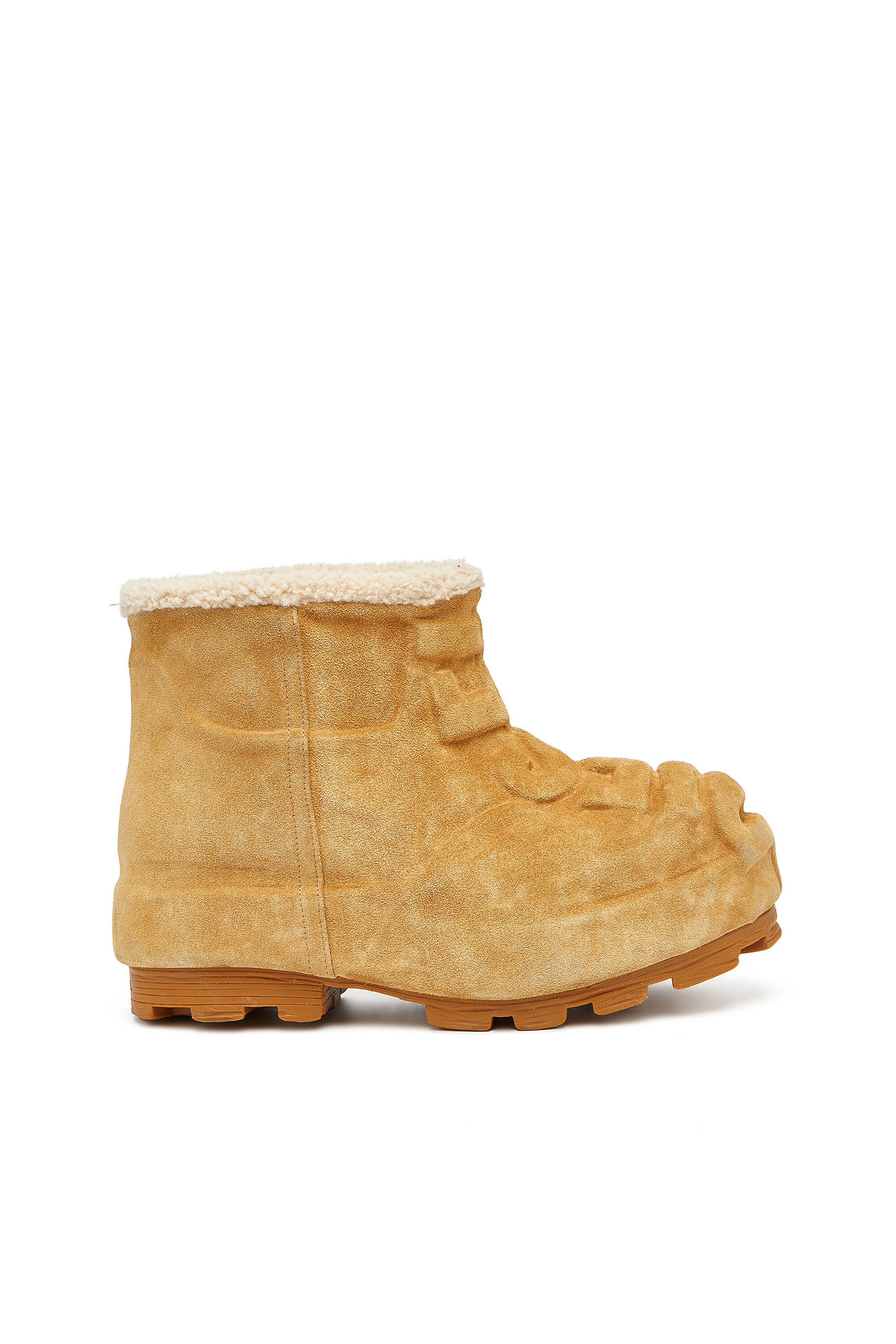 Diesel - D-HAMMER CH MD, Unisex's D-Hammer-Suede ankle boots with embossed logo in ライトブラウン - 1