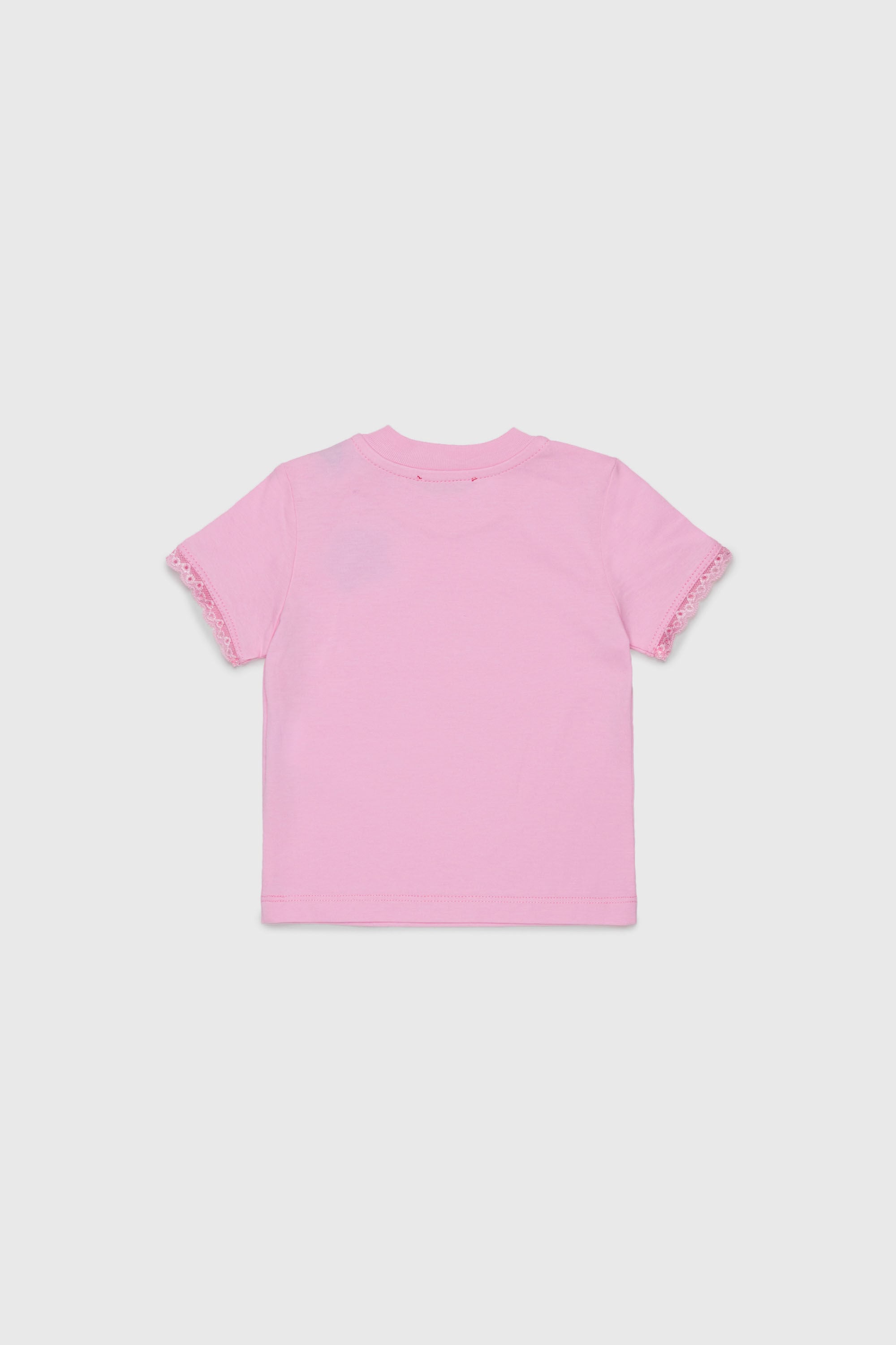 Diesel - TROSEZB, Female's Tシャツ in ピンク / ホワイト - 2