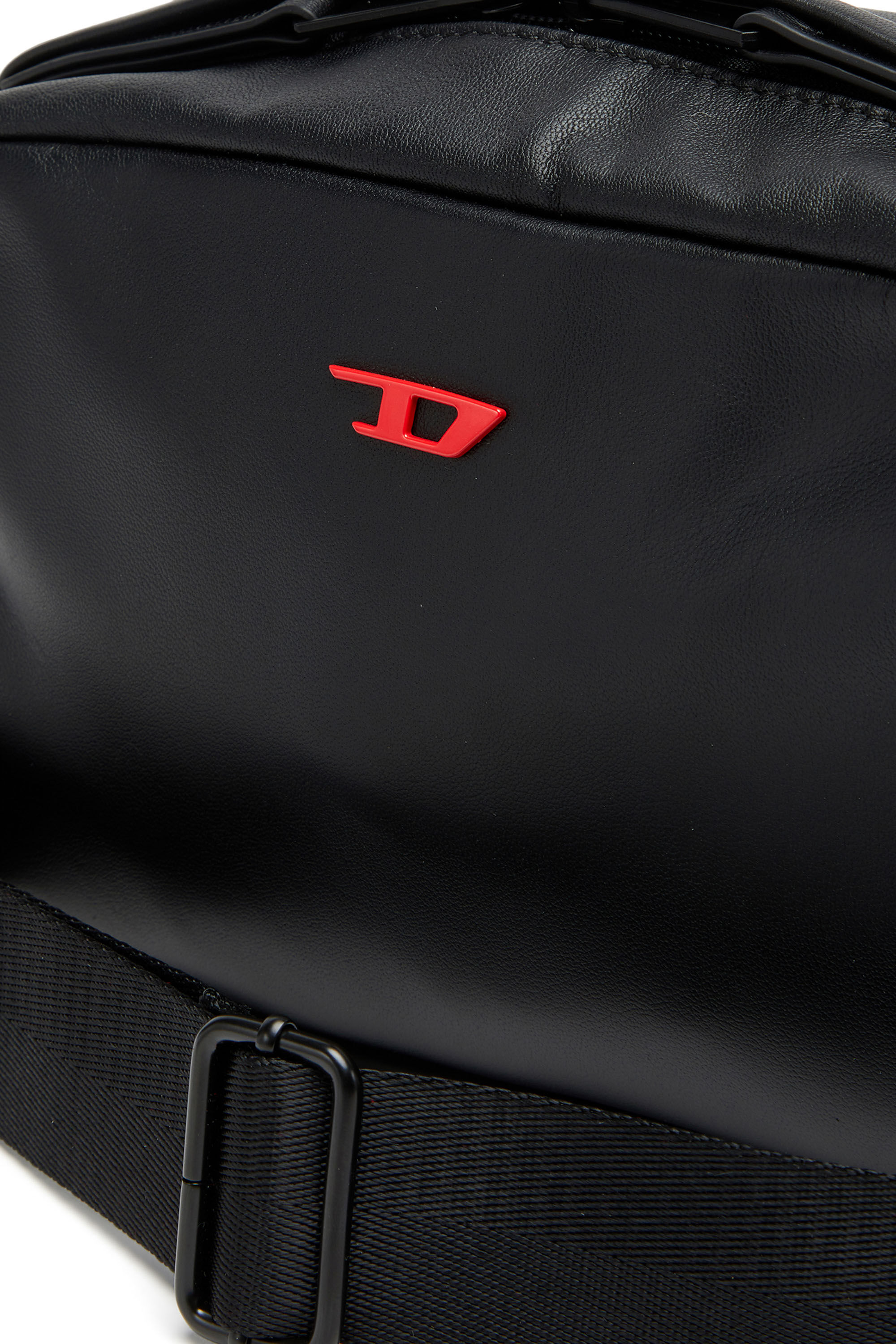 Diesel - RAVE CAMERA BAG X, Male's Rave-Camera bag in nappa leather in ブラック - 6