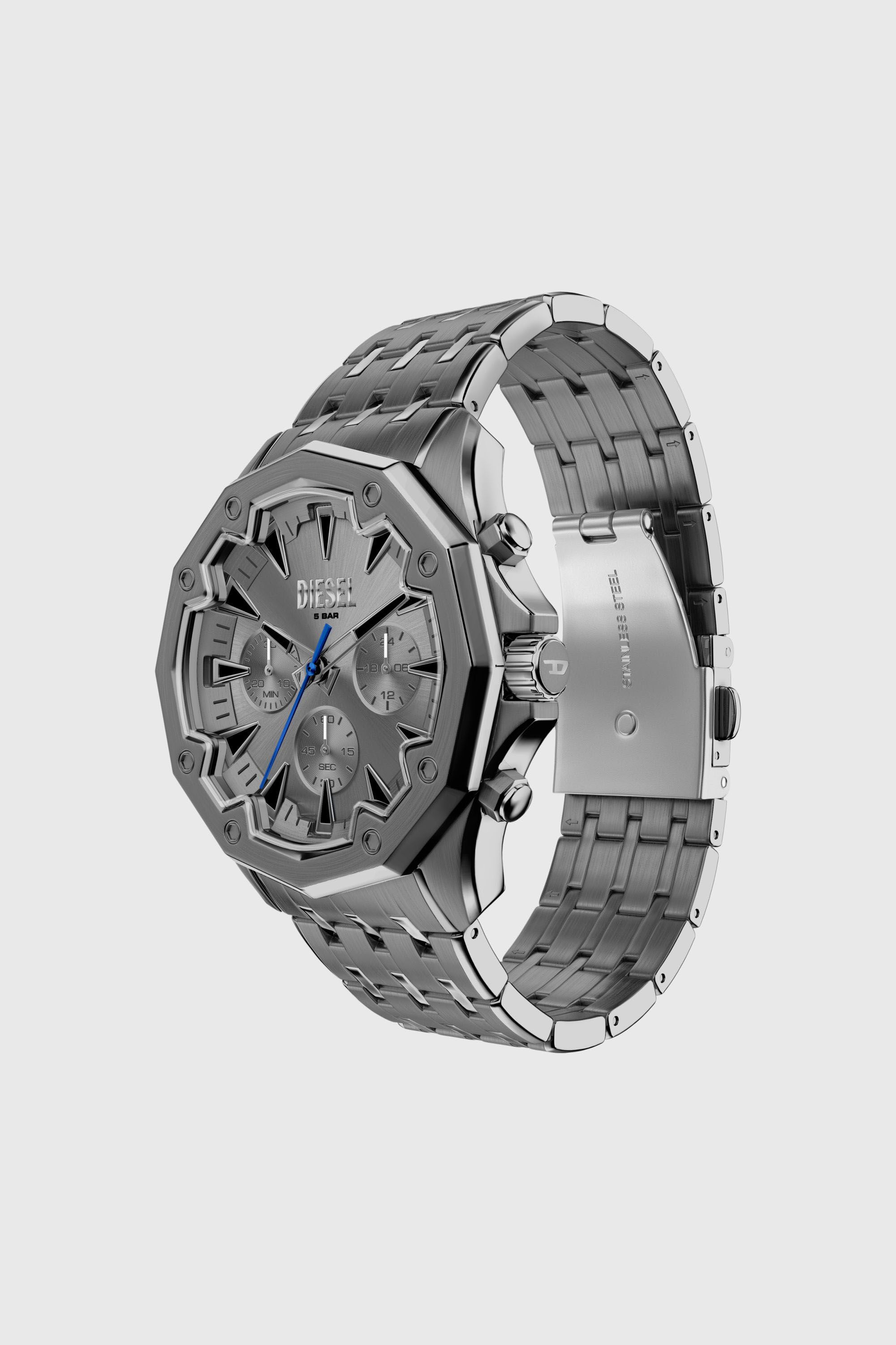 Diesel - DZ4708 WATCH, Male's Spiked stainless steel watch in グレー - 7