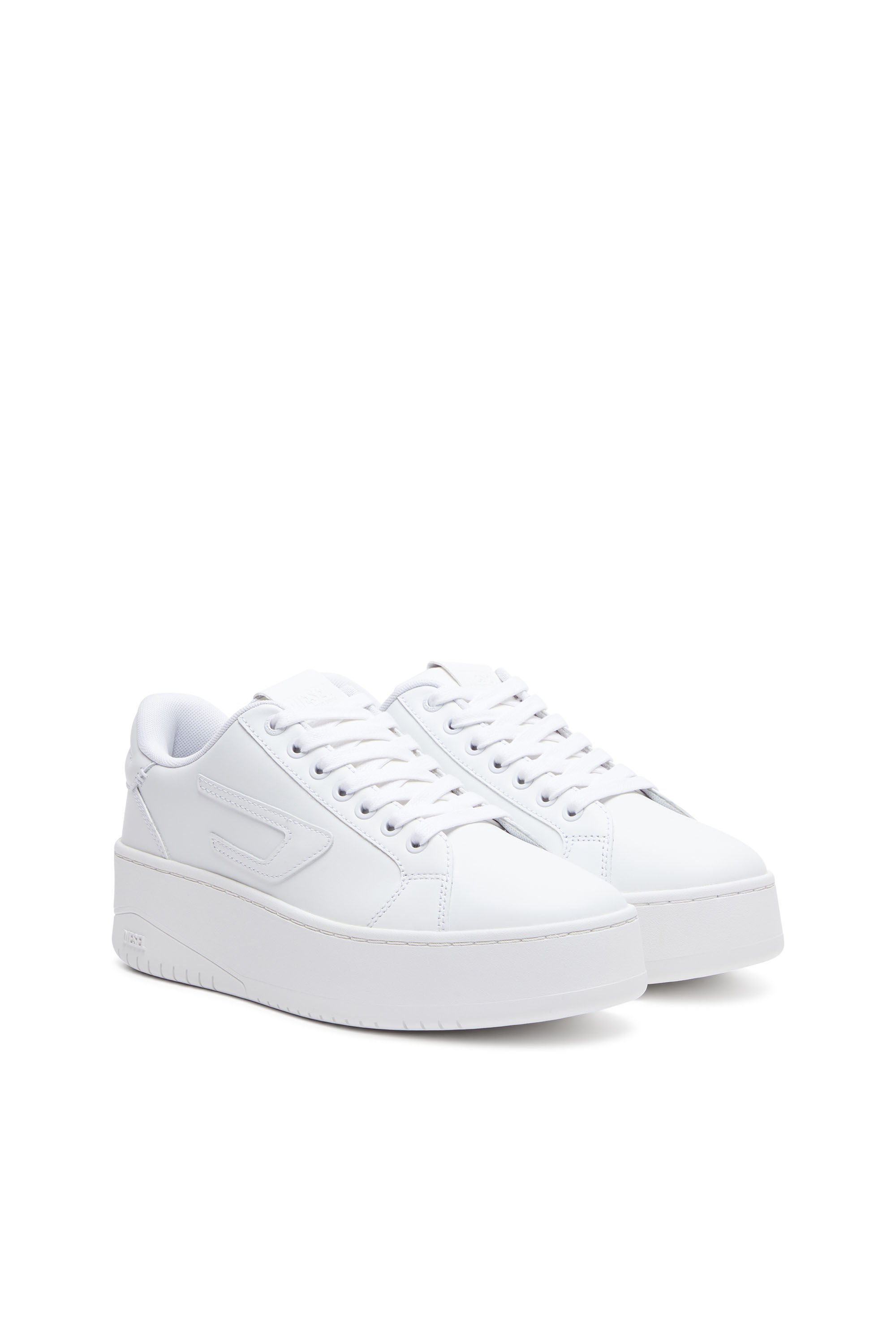Diesel - S-ATHENE BOLD X, Female's カウレザープラットフォームスニーカー in ホワイト - 2