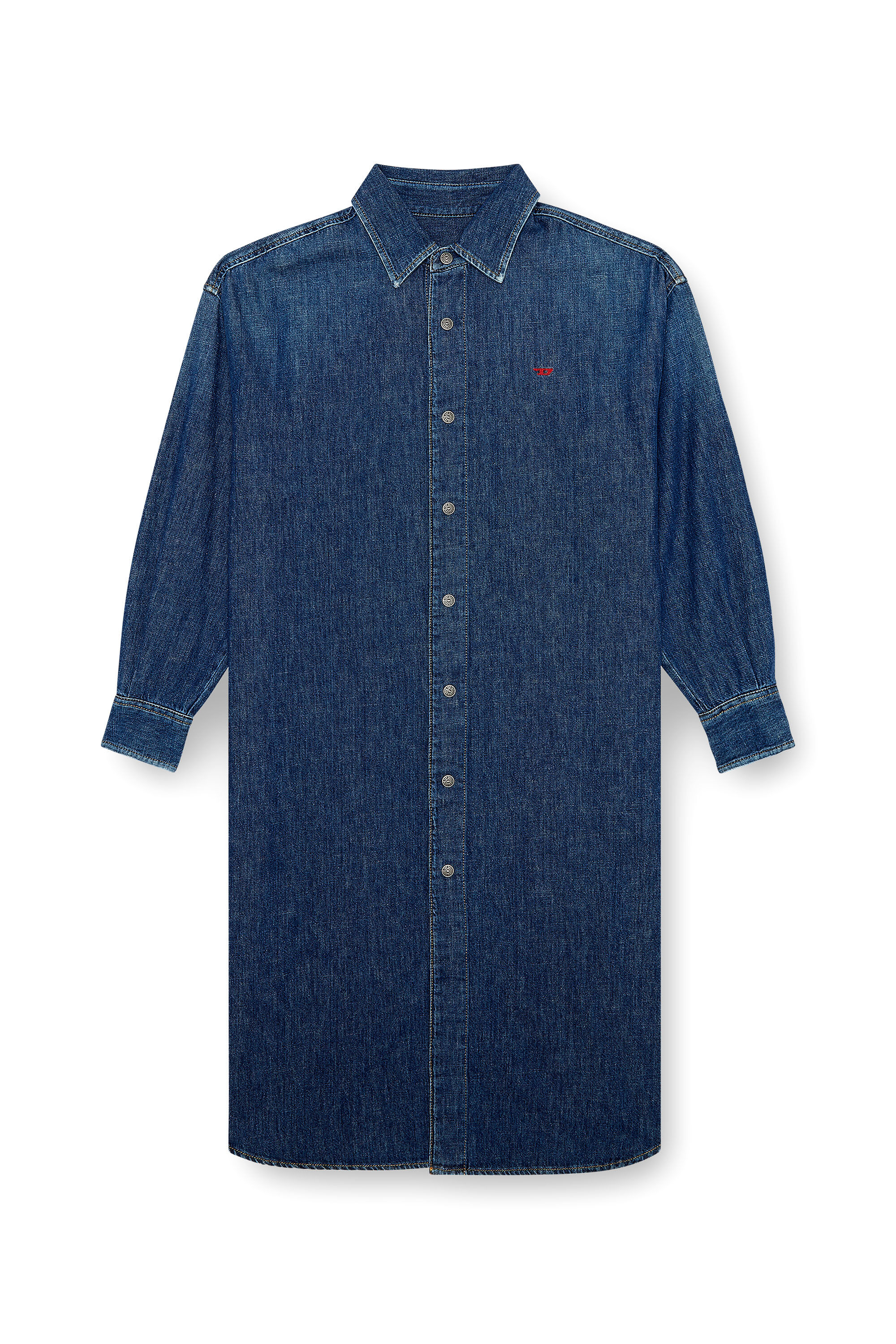 Diesel - DE-DALIS, Female's Shirt dress in denim in ダークブルー - 2