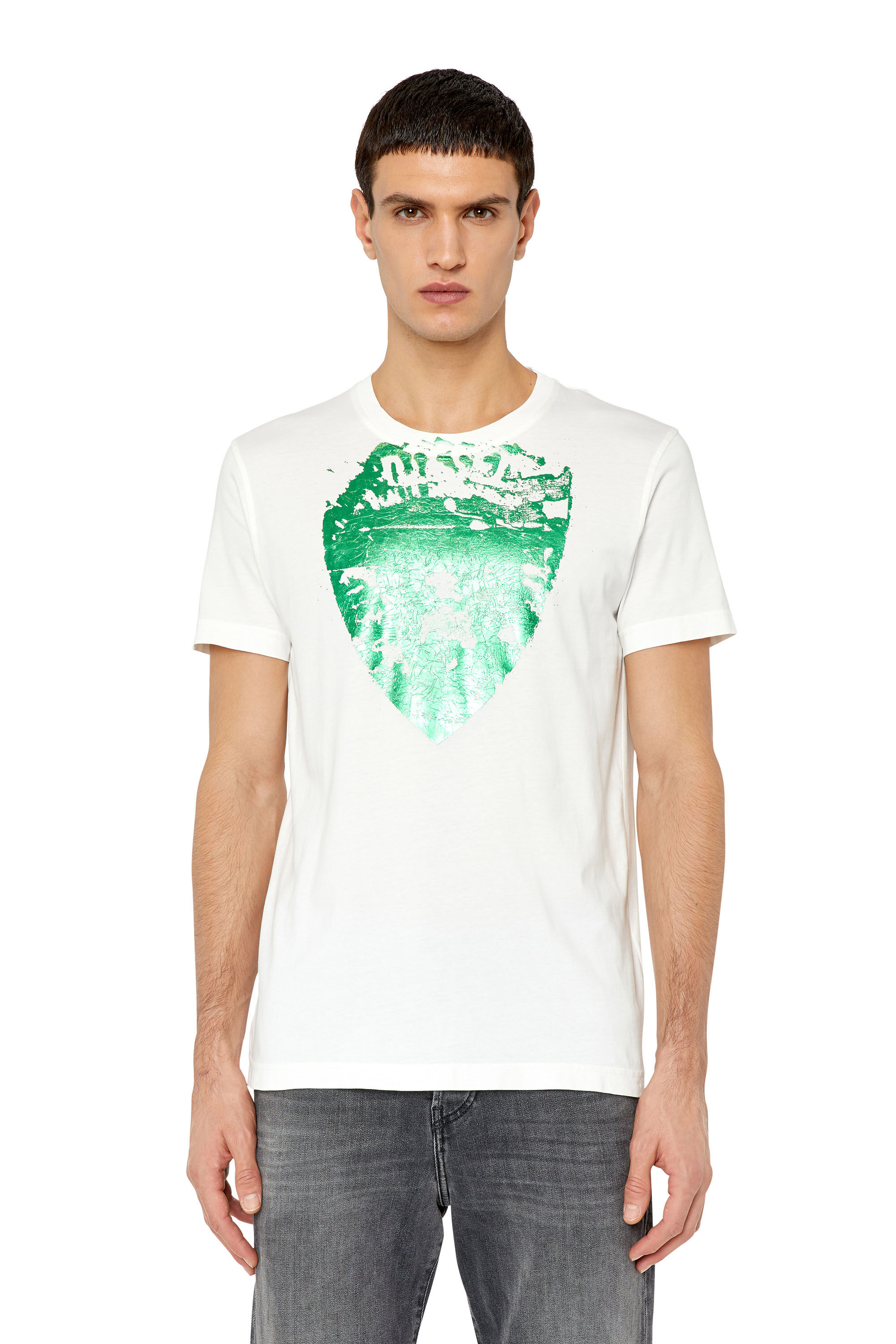 T-DIEGOR-G11（MEN）: メタリックTシャツ｜ディーゼル（DIESEL