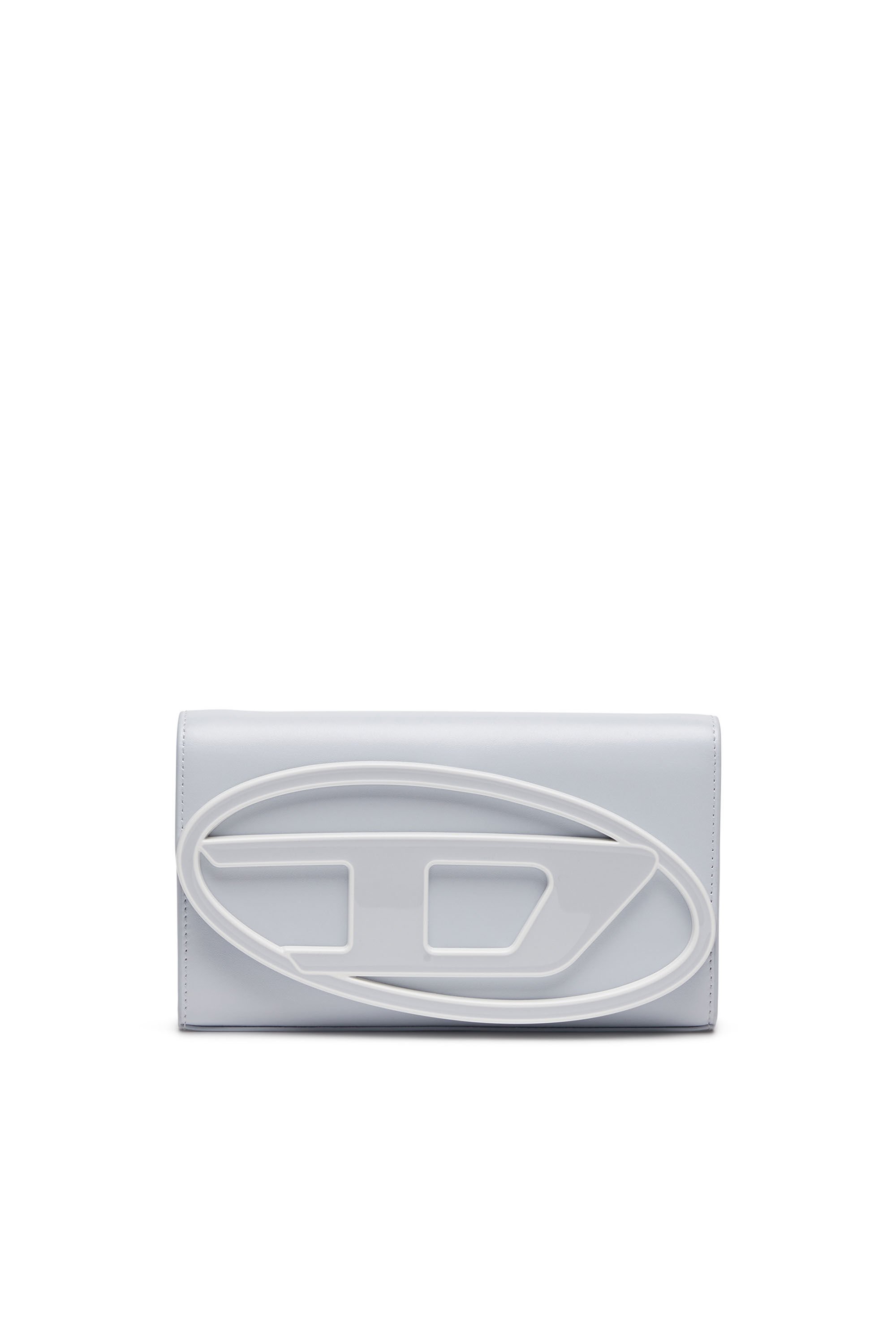Diesel - 1DR WALLET STRAP, Female's Wallet purse in pastel leather in ライトブルー - 1