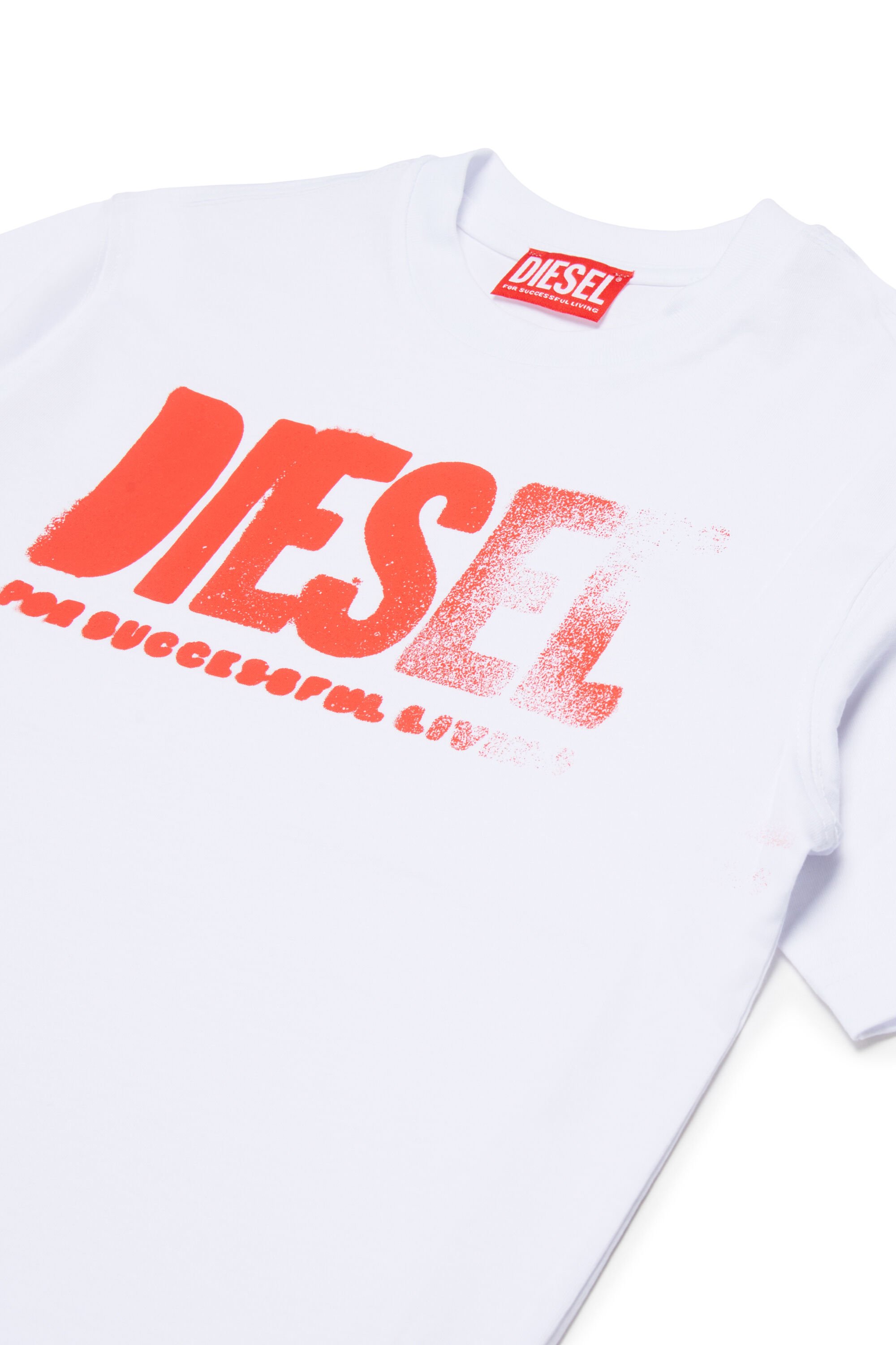 Diesel - THIDE OVER, Male's Tシャツ in ホワイト - 3