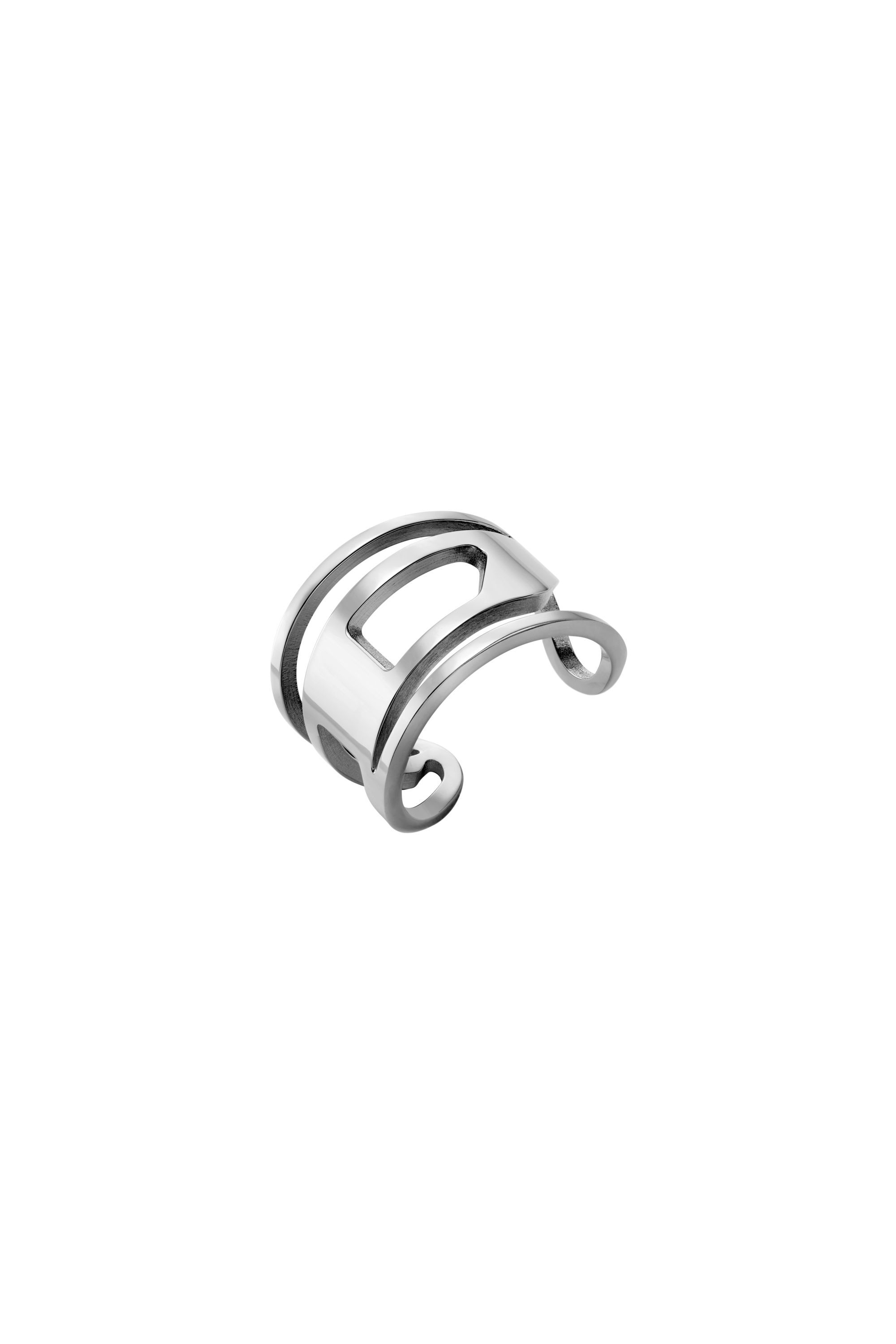 Diesel - DX1548040 JEWEL, Unisex's Stainless Steel Band Ring in シルバー - 1