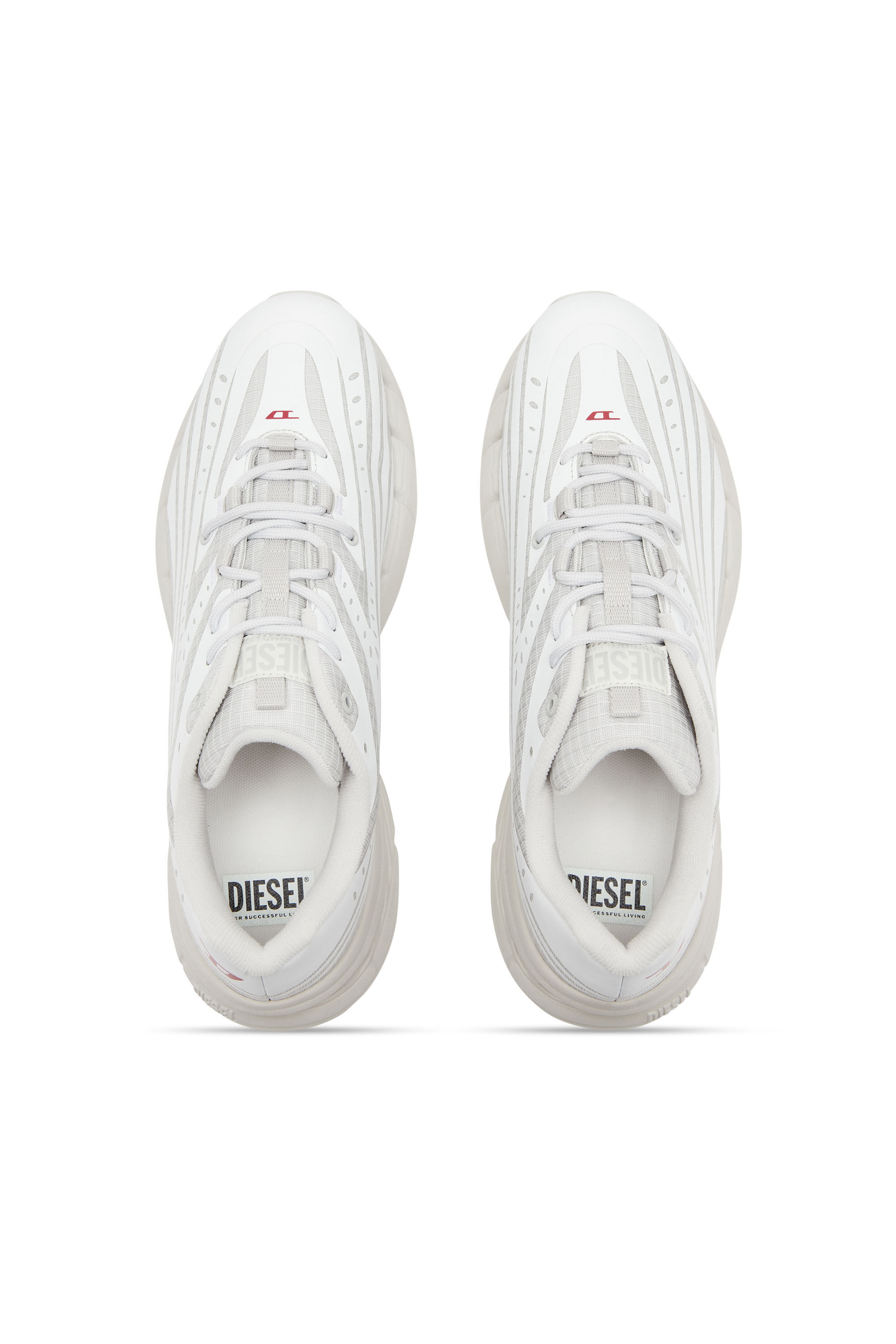 D-AIRSPEED LOW W D-Airspeed Low-Striped sneakers in coated