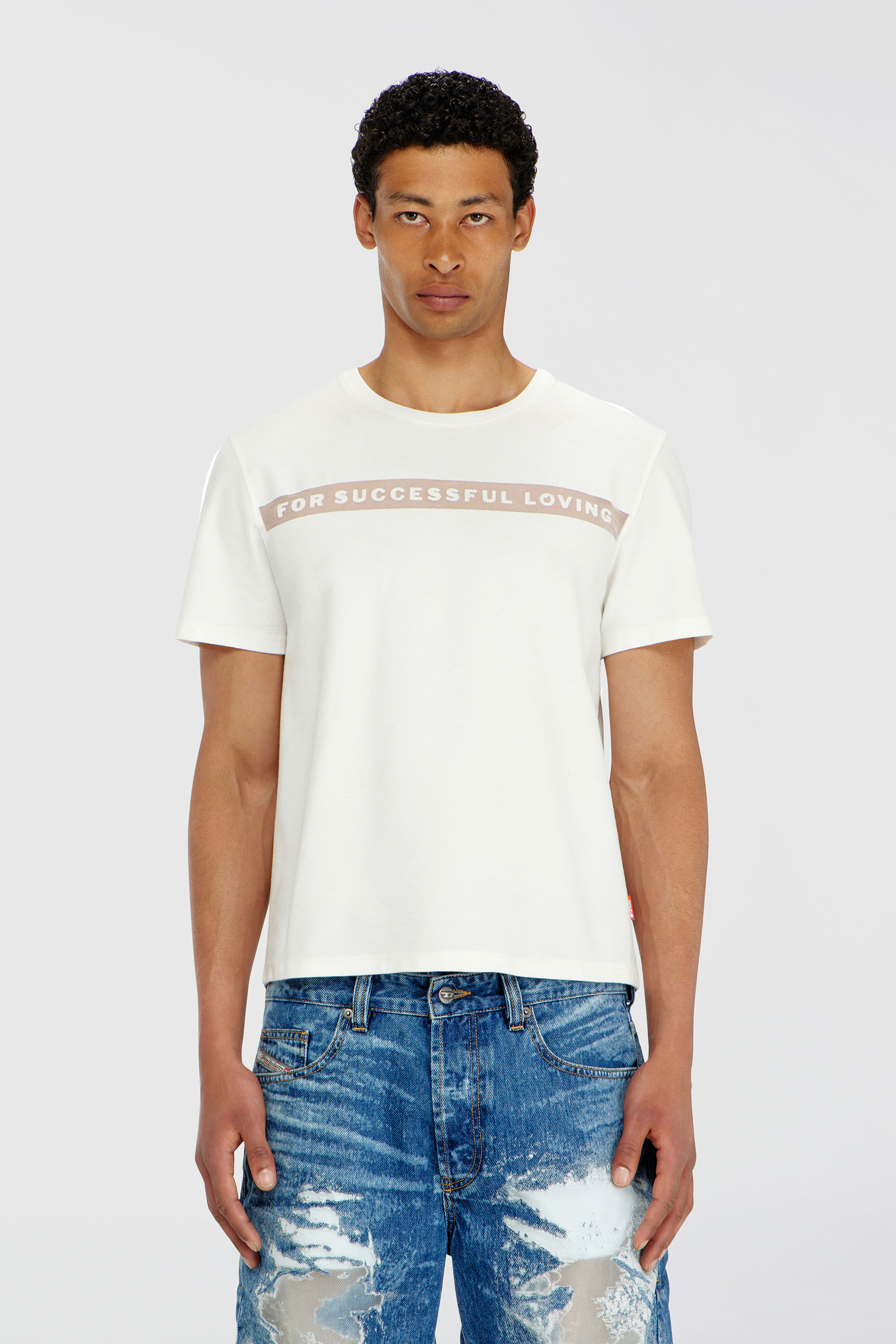 DIESEL テープロゴ TシャツHELMUT LANG系 インディスリーズ PR-T-NOTS-CHI-R