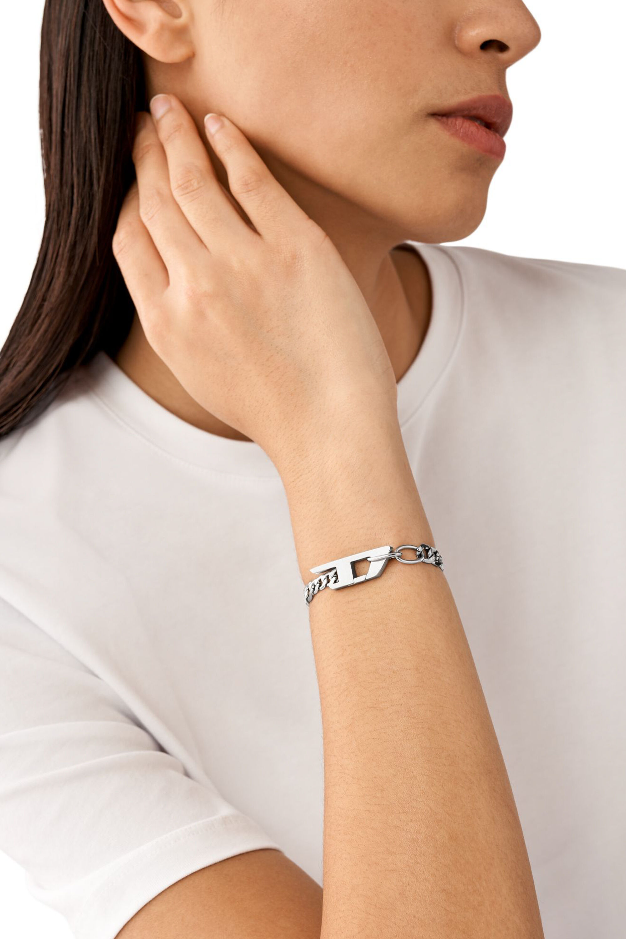 DX1496 Stainless steel chain bracelet｜シルバー｜メンズ｜DIESEL