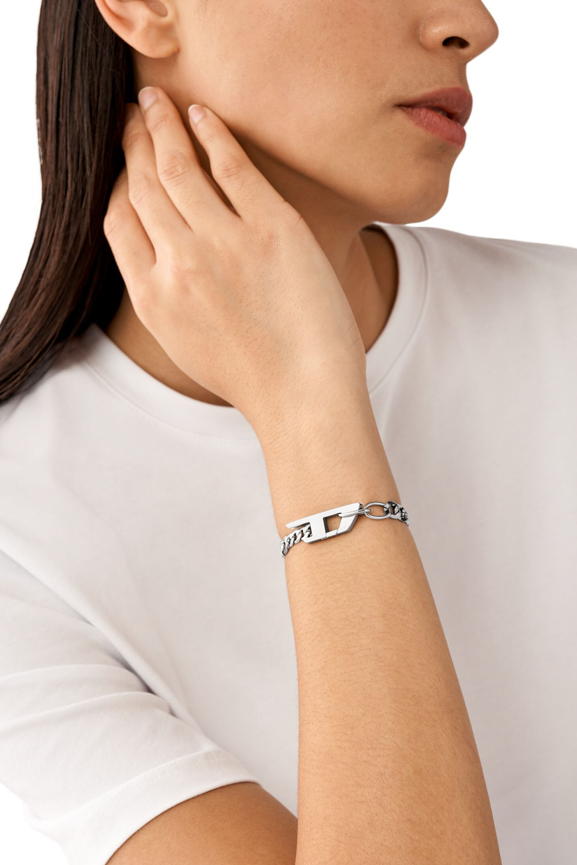 Diesel - DX1496, Unisex's Stainless steel chain bracelet in シルバー - 4
