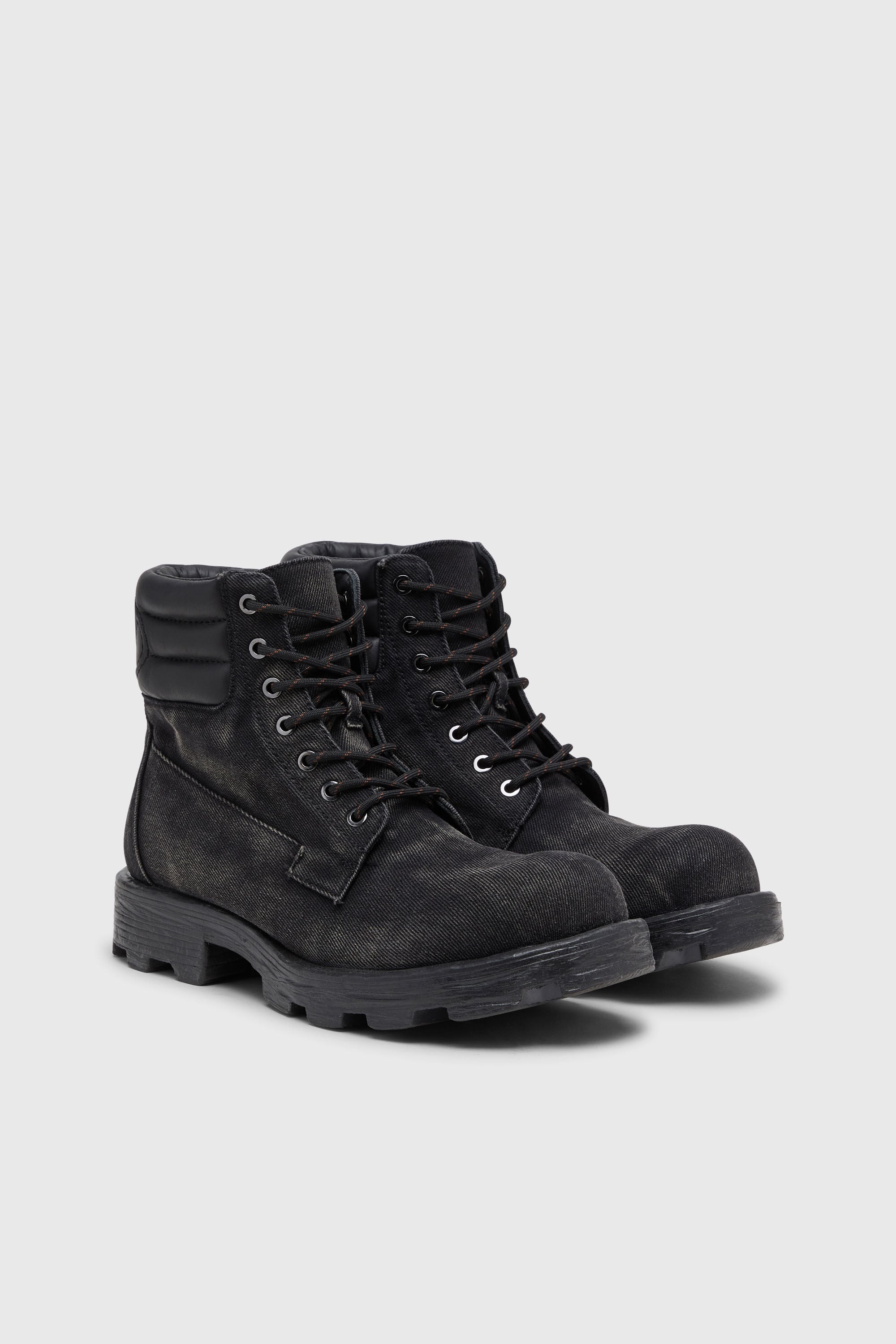 Diesel - D-HAMMER LACE UP, Male's レースアップブーツ in ブラック - 2