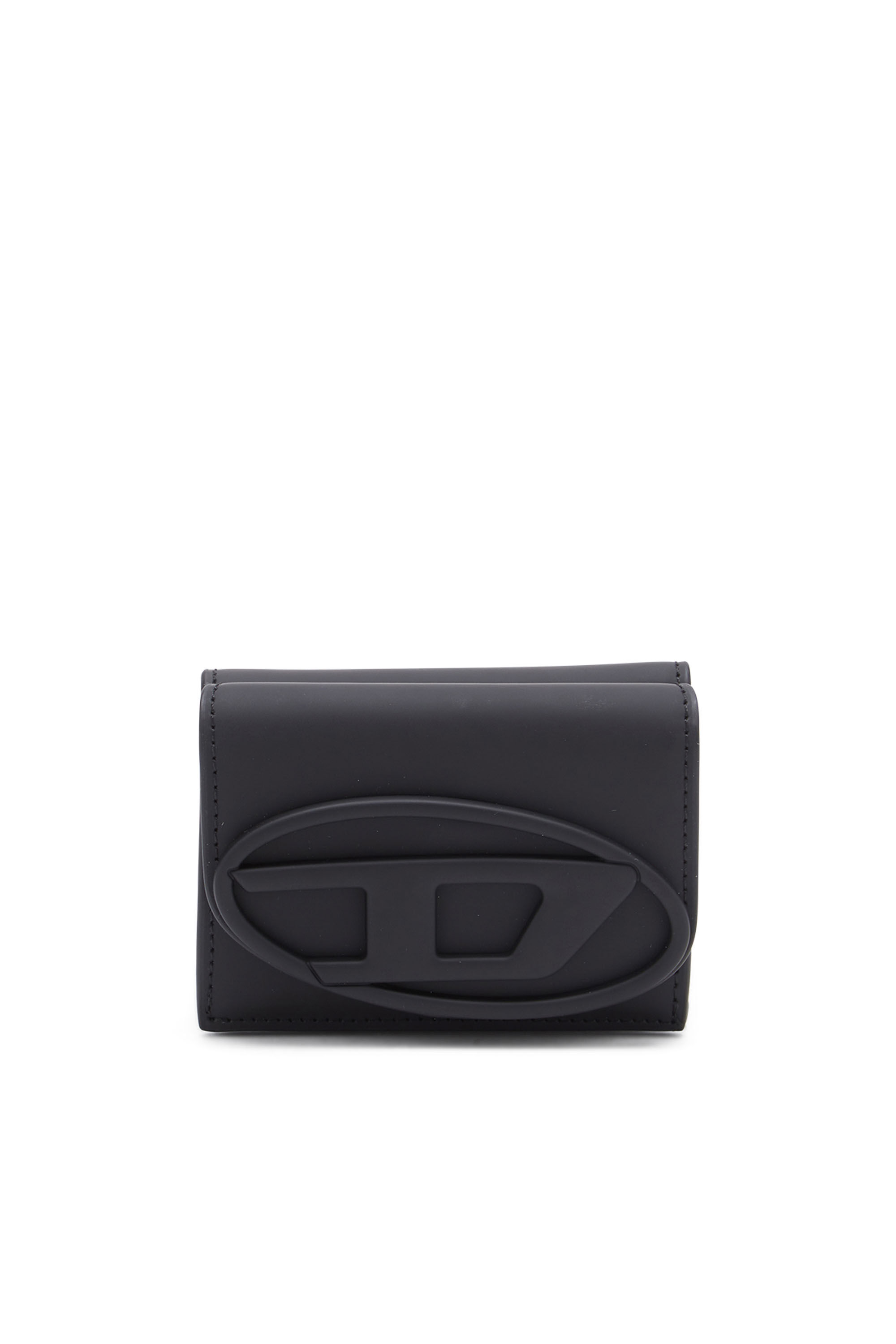 Diesel - 1DR TRI FOLD COIN XS II, Female's Tri-fold wallet in matte leather in ブラック - 1