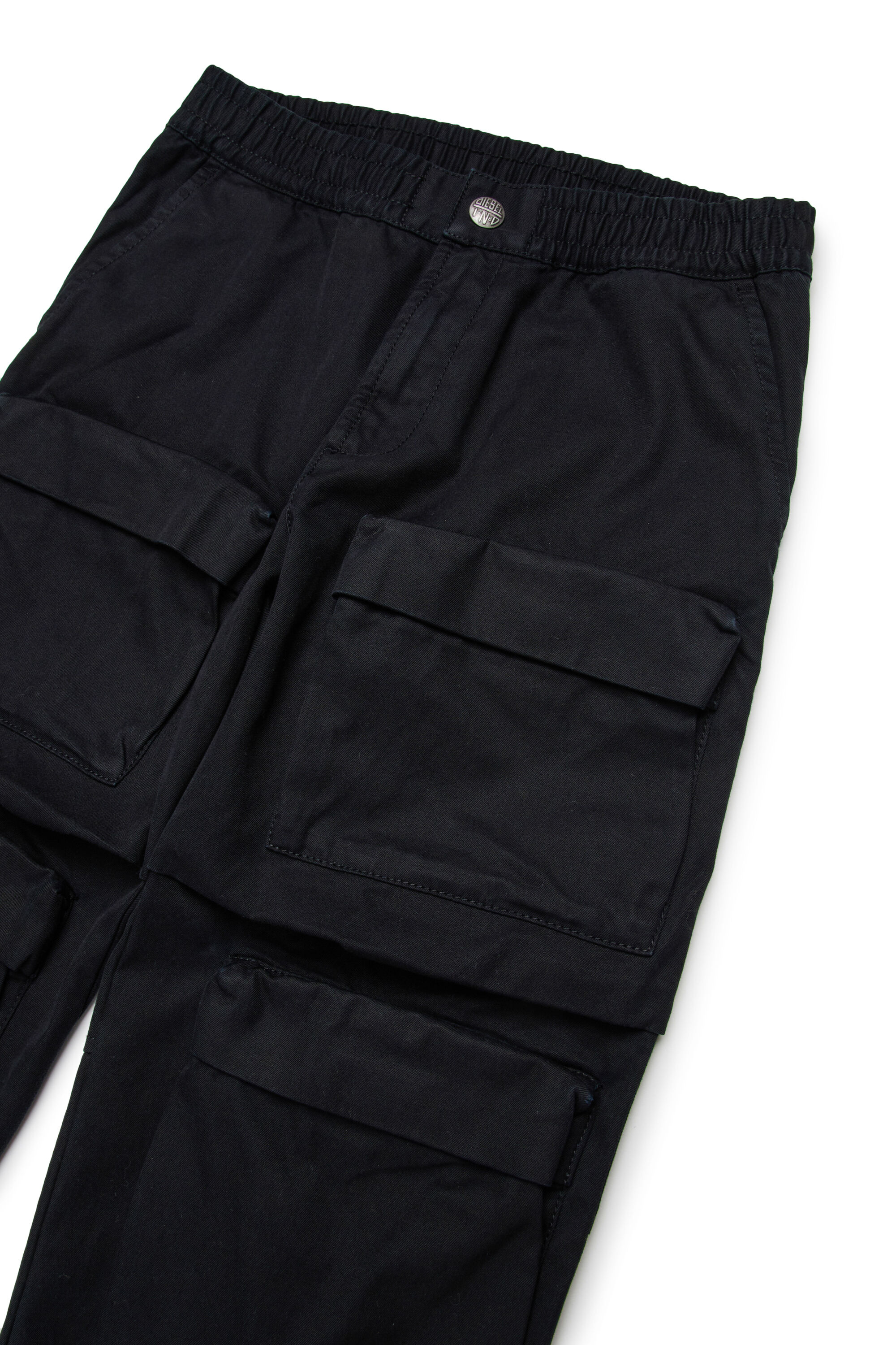 Diesel - PDANZEL, Unisex's Cotton cargo pants with multiple pockets in ブラック - 3