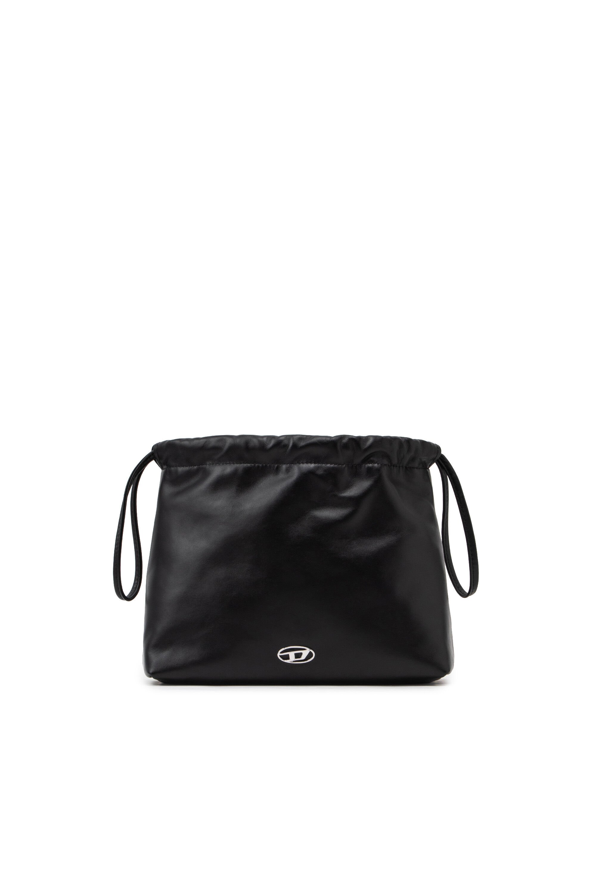 Diesel - CLOU-D CROSSBODY, Unisex's Clou-D-Small leather bucket bag in ブラック - 2