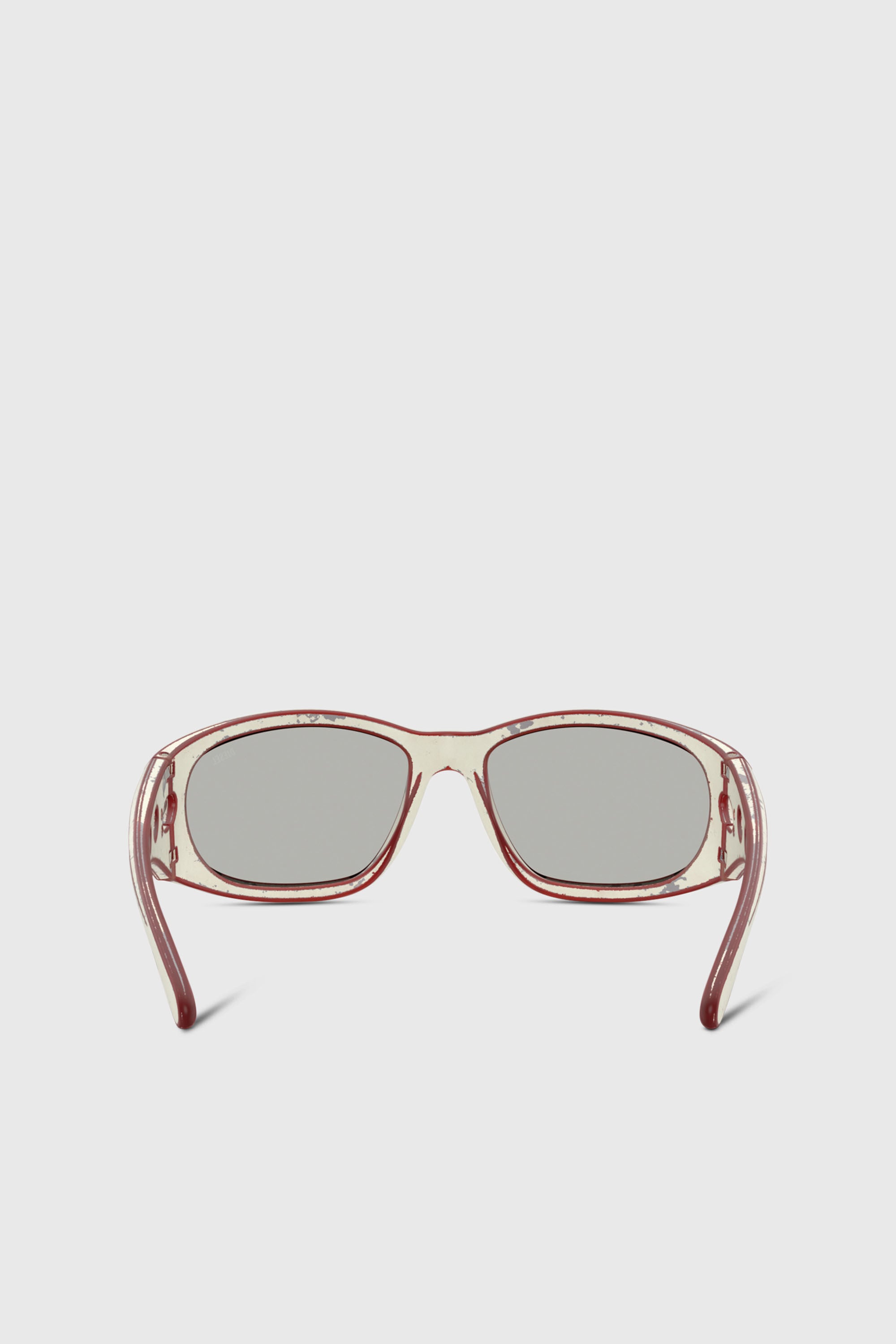 Diesel - 0DL3012U, Unisex's Rectangle sunglasses in イエロー/レッド - 3