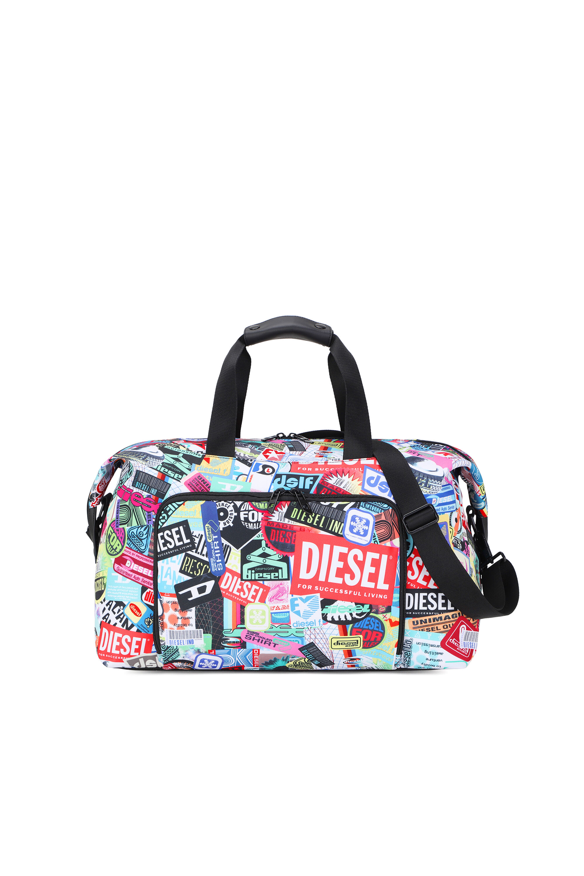 DIESEL PC PRINTED DUFFLE-STICKERS- DSB00 Pratical duffle bag with