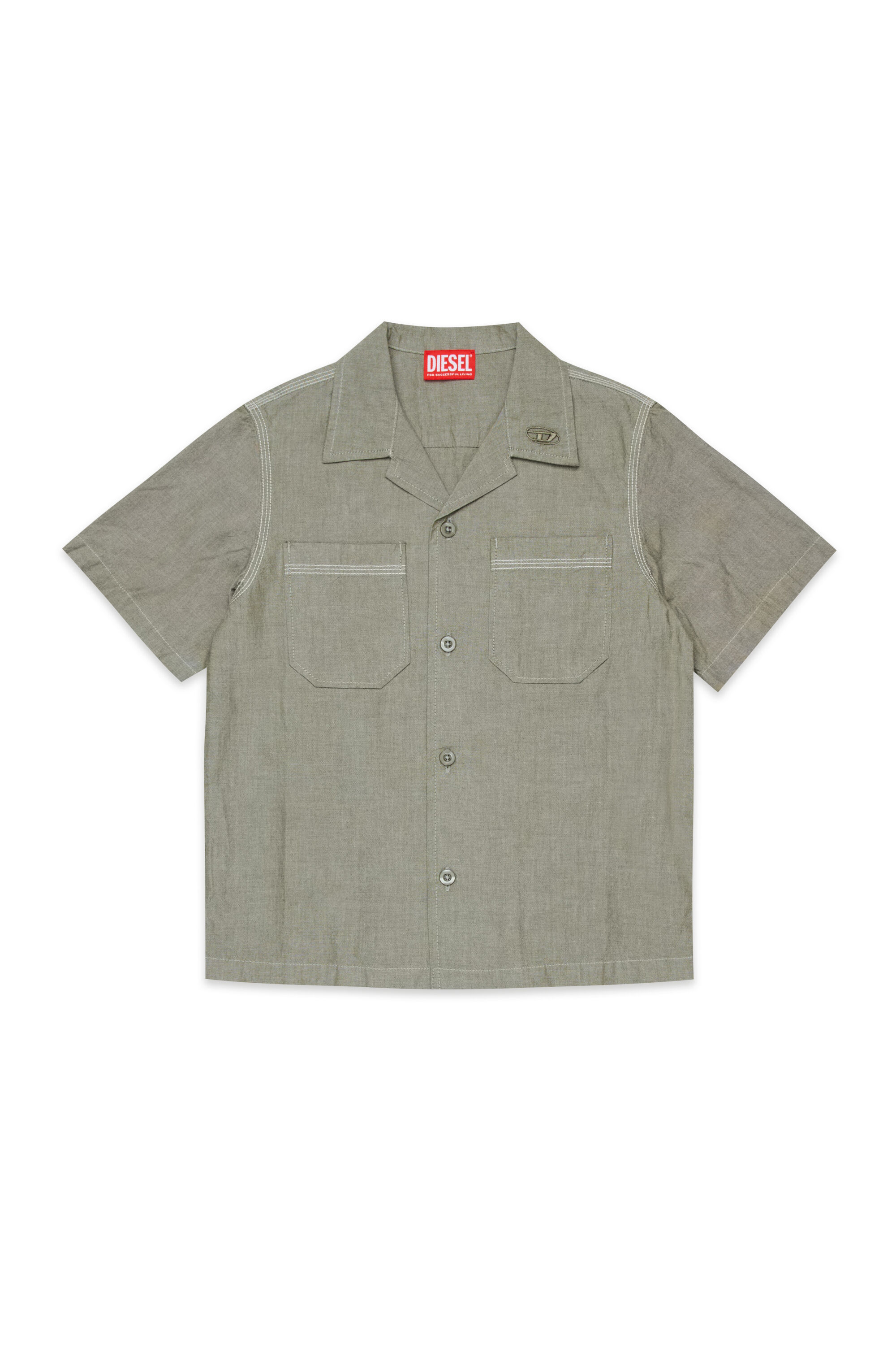 CKEN 半袖シャツ｜グリーン｜ボーイズ｜DIESEL
