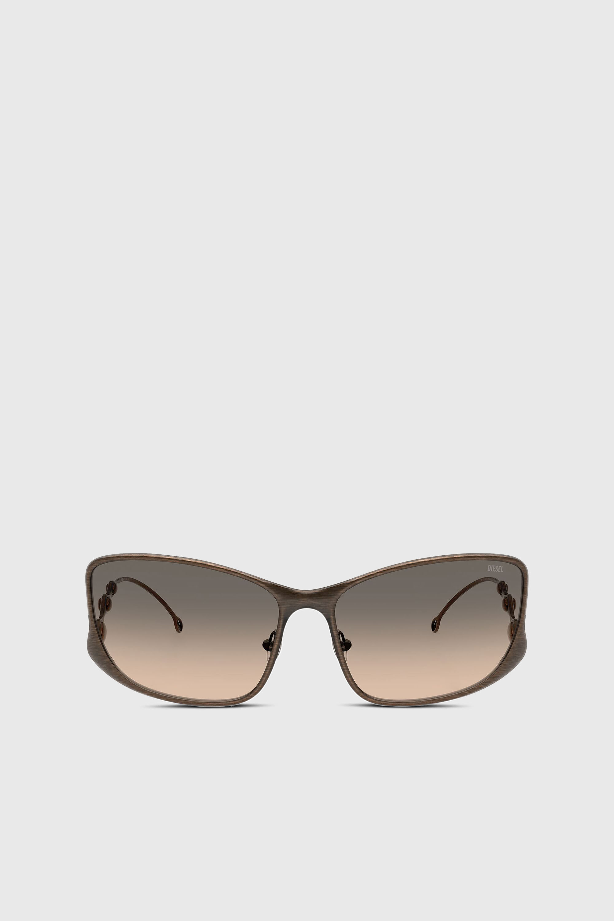 Diesel - 0DL1013, Unisex's Rectangle sunglasses in ブラウン - 1