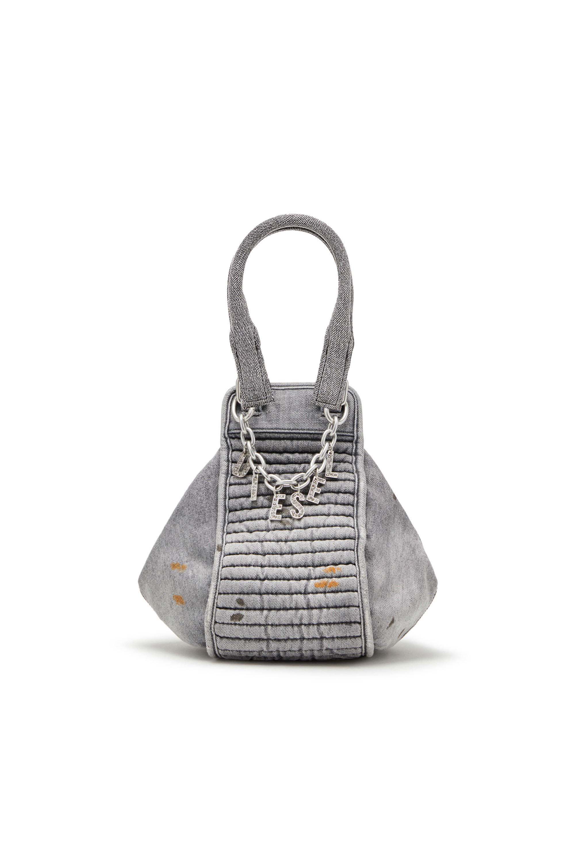 Diesel ウィメンズ バッグ D-Vina-S デニム スモール スラウチー バッグ ブラック｜ディーゼル（DIESEL）公式オンラインストア