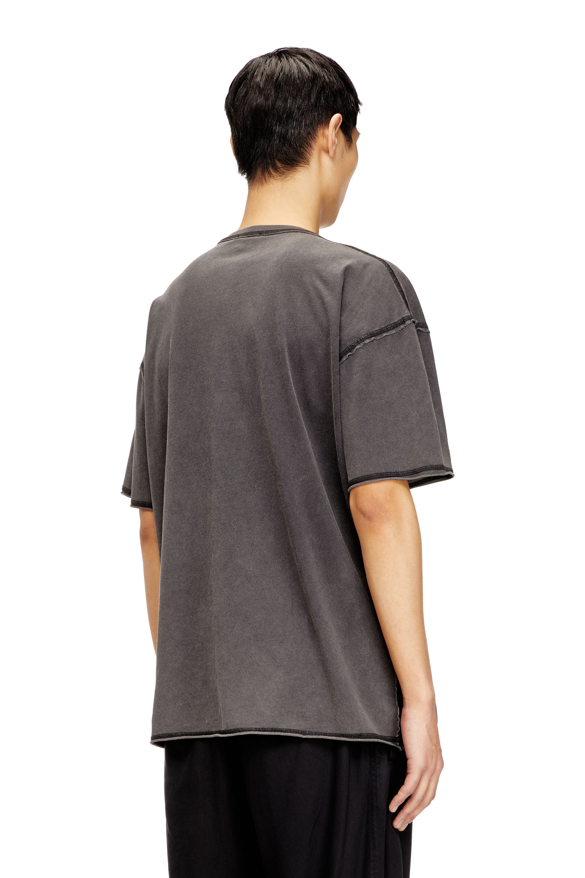 Diesel - T-RAWBOXT, Male's Tシャツ in ダークグレー - 4
