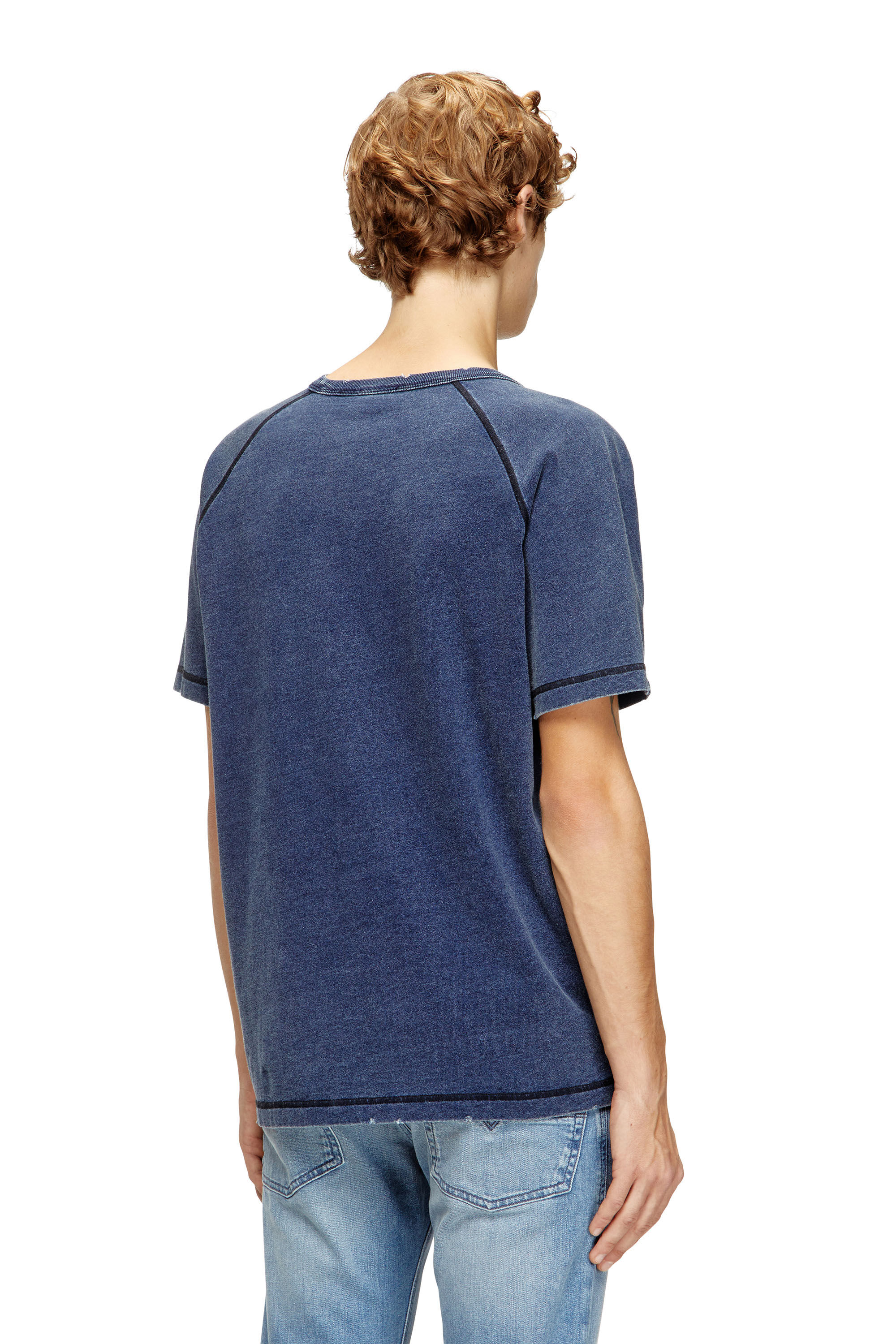 T-ADJIND-NEW Tシャツ｜ブルー｜メンズ｜DIESEL