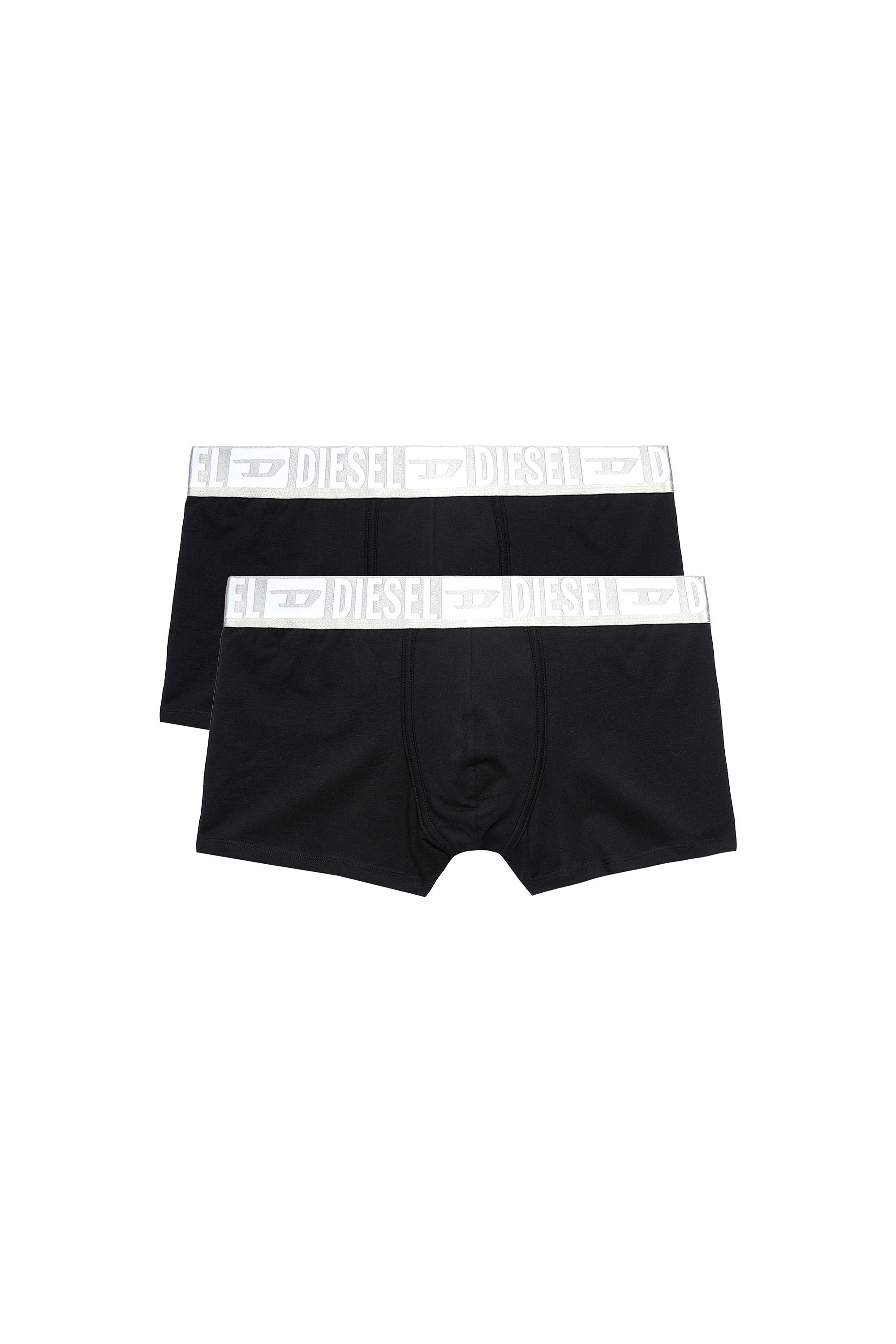 Diesel - UMBX-DAMIENTWOPACK, Male's ボクサーパンツ 2パックセット ロゴ in ブラック - 1