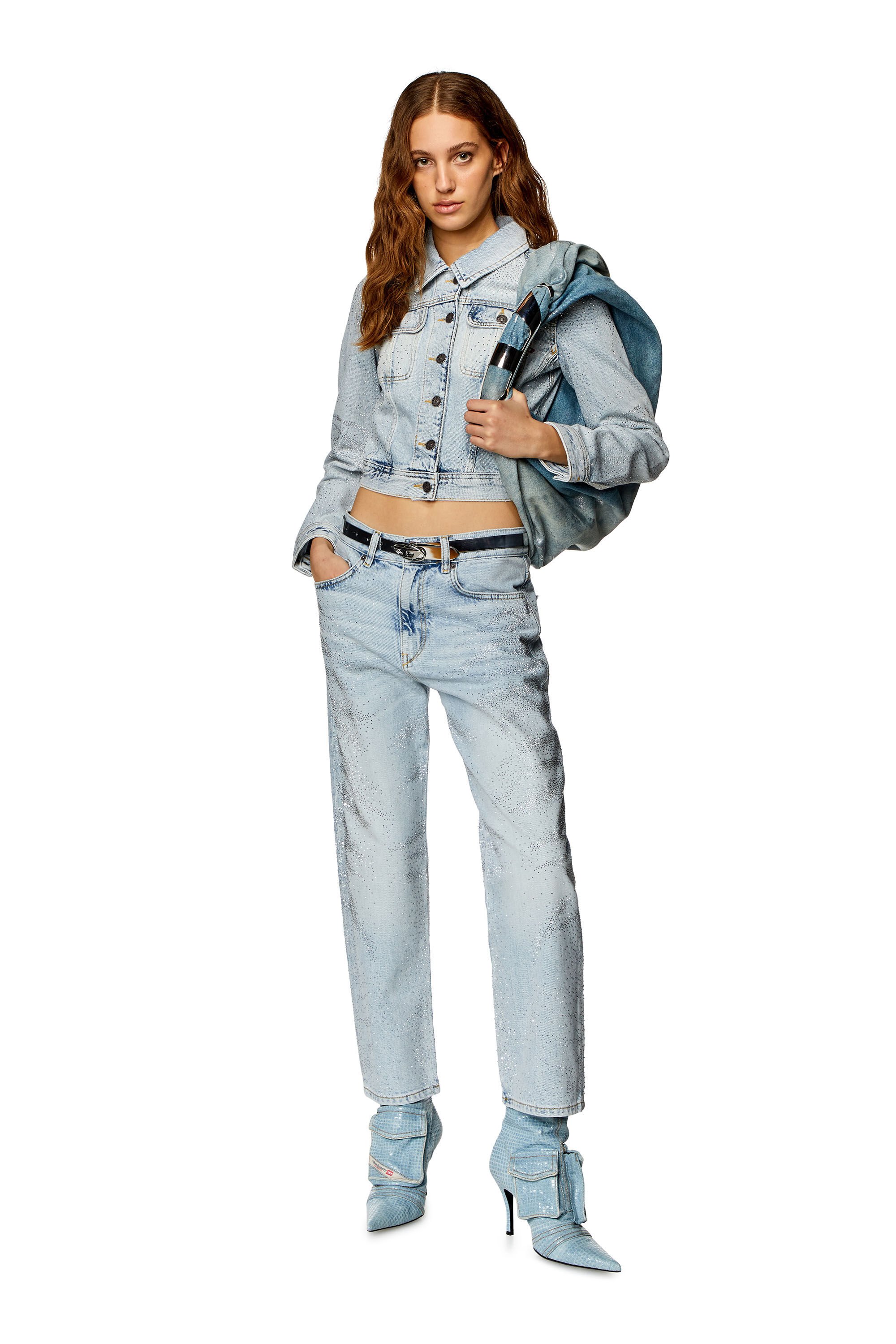 Diesel - Female's Boyfriend Jeans 2016 D-Air 09I86, ライトブルー - 1
