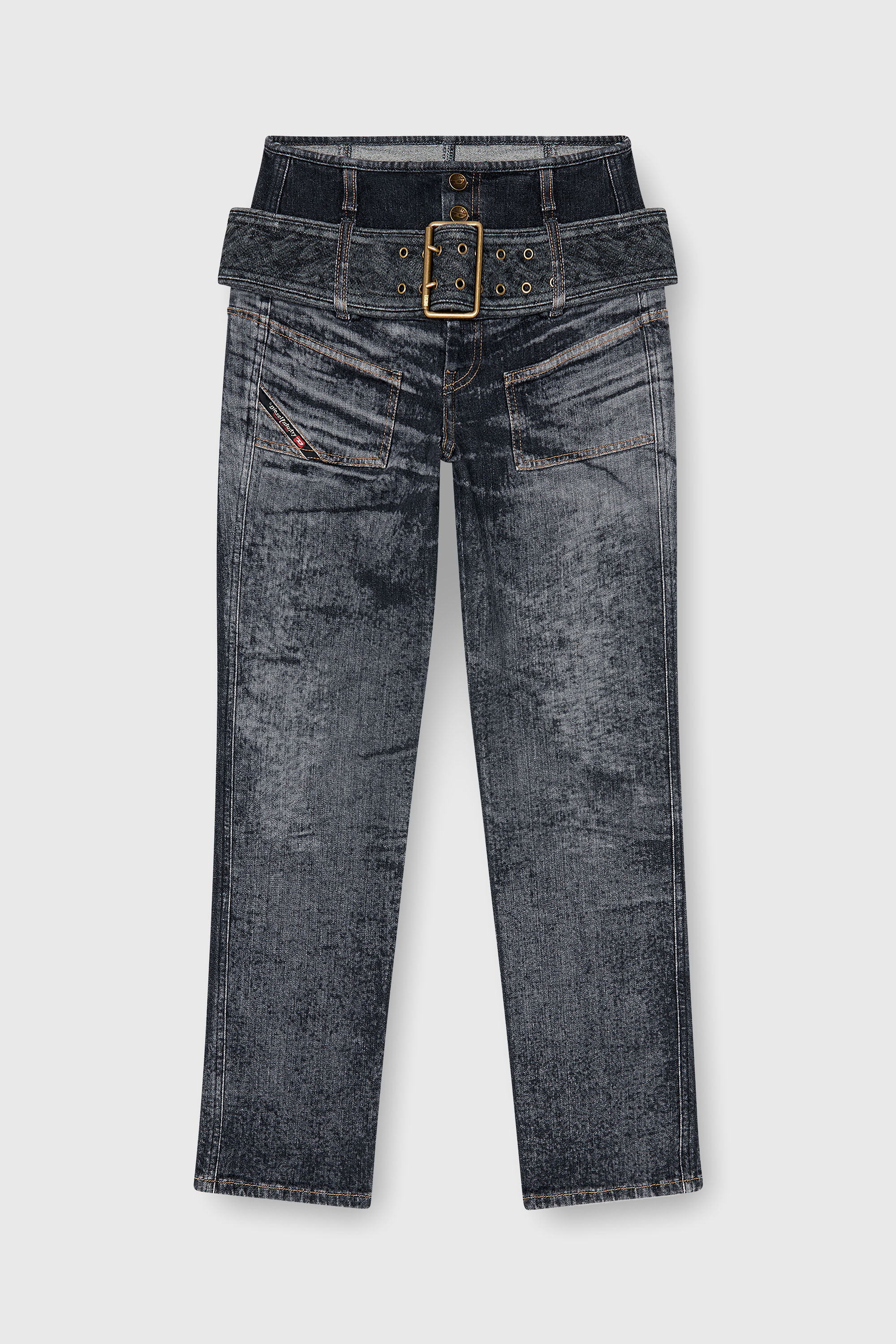 Diesel - Female's Slim Jeans D-Gorina 09Q30, ブラック/ダークグレー - 6