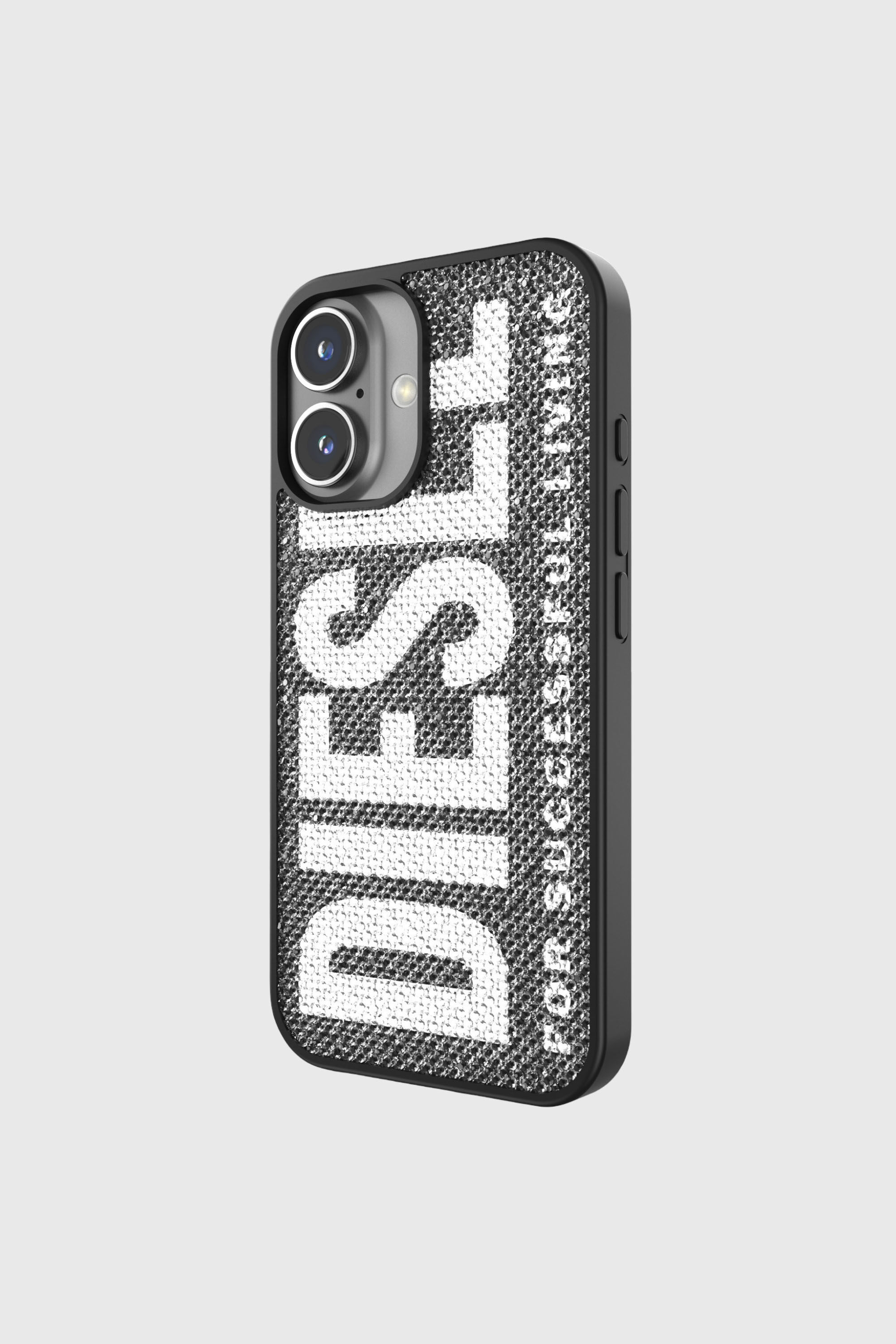Diesel - 60183 MOULDED CASE, Unisex's Swarovski Crystal Case for iP 16 in ブラック - 3