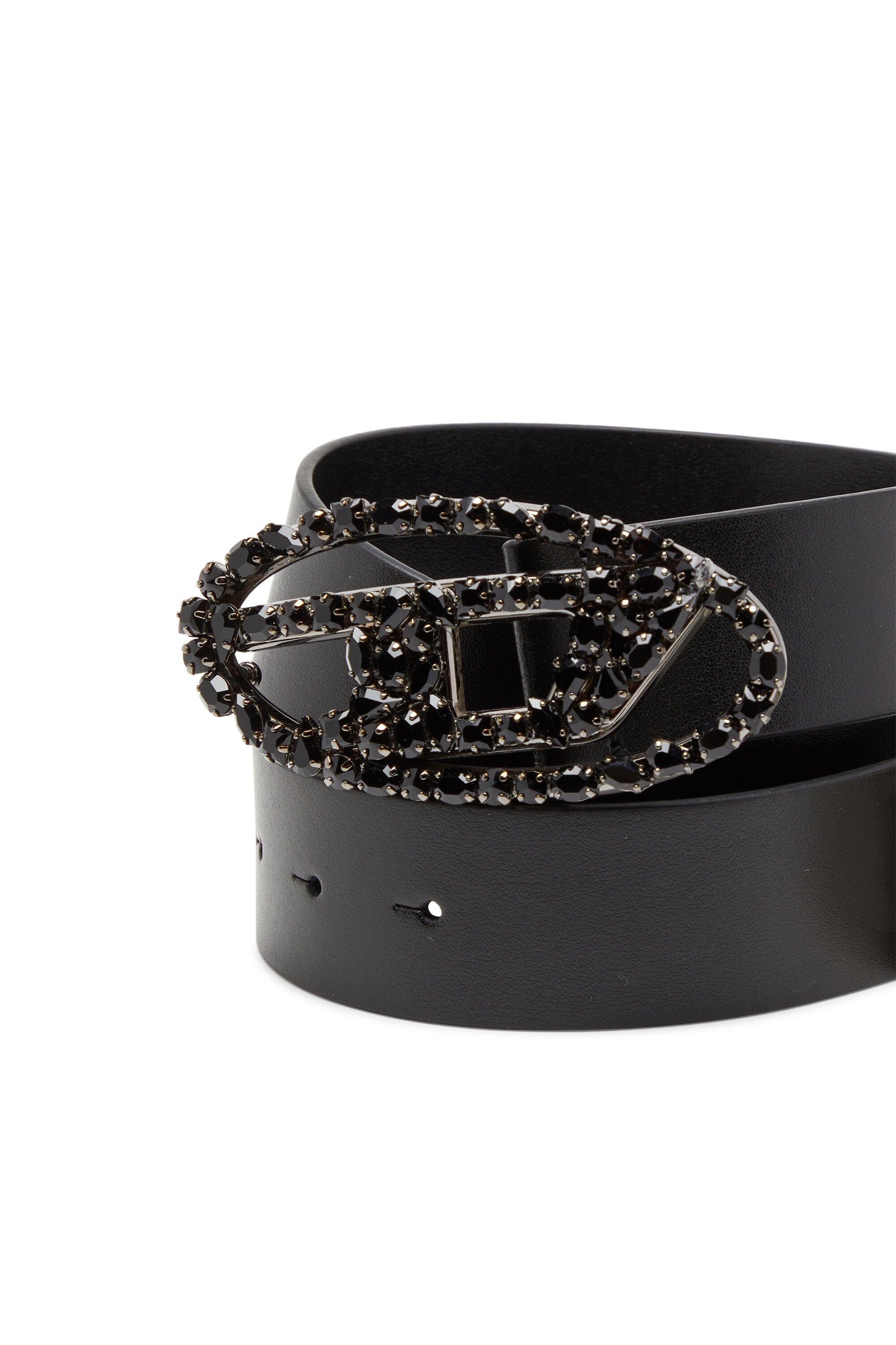 Diesel - B-1DR W-CROWN, Female's レザーベルト in ブラック - 3