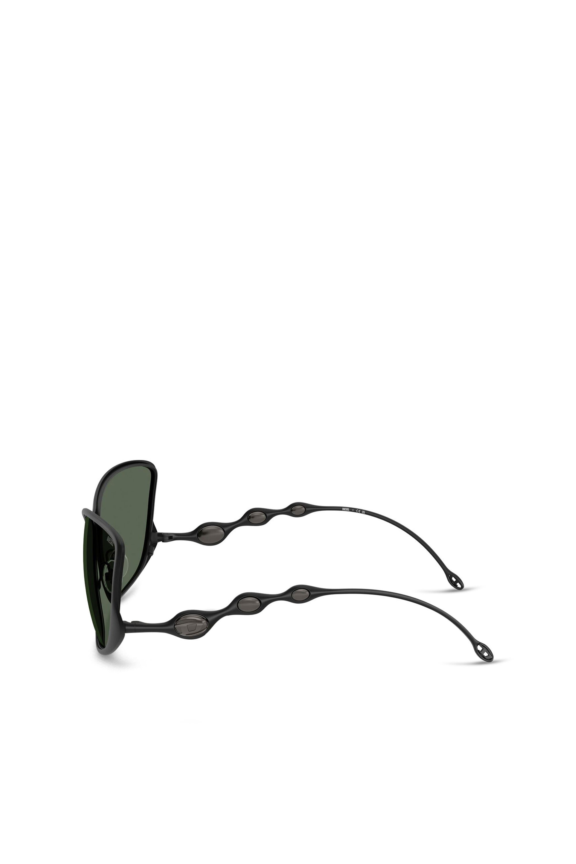 Diesel - 0DL1013, Unisex's Rectangle sunglasses in ダークグリーン - 2