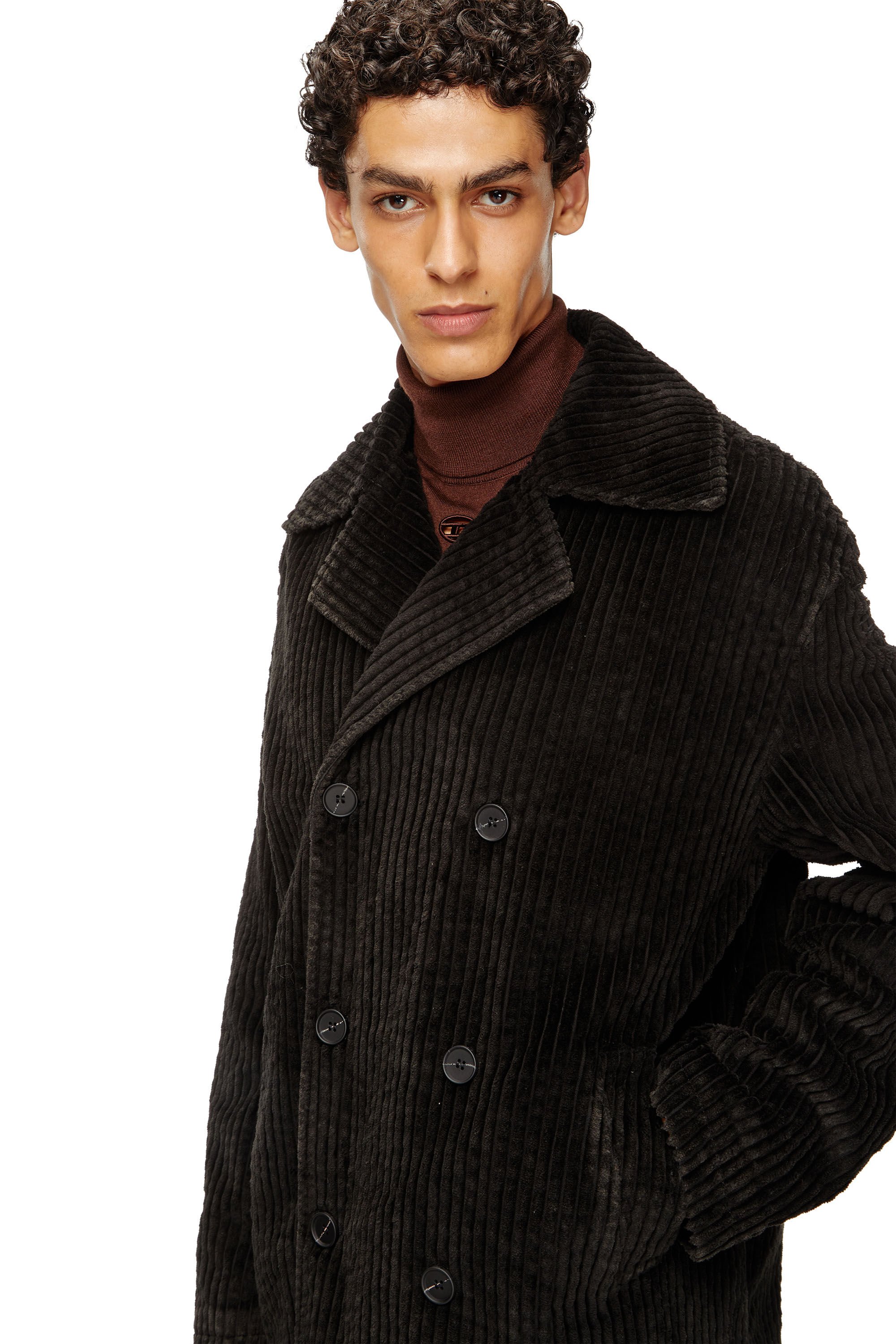 Diesel - W-OTIS, Male's コート in ブラウン - 4