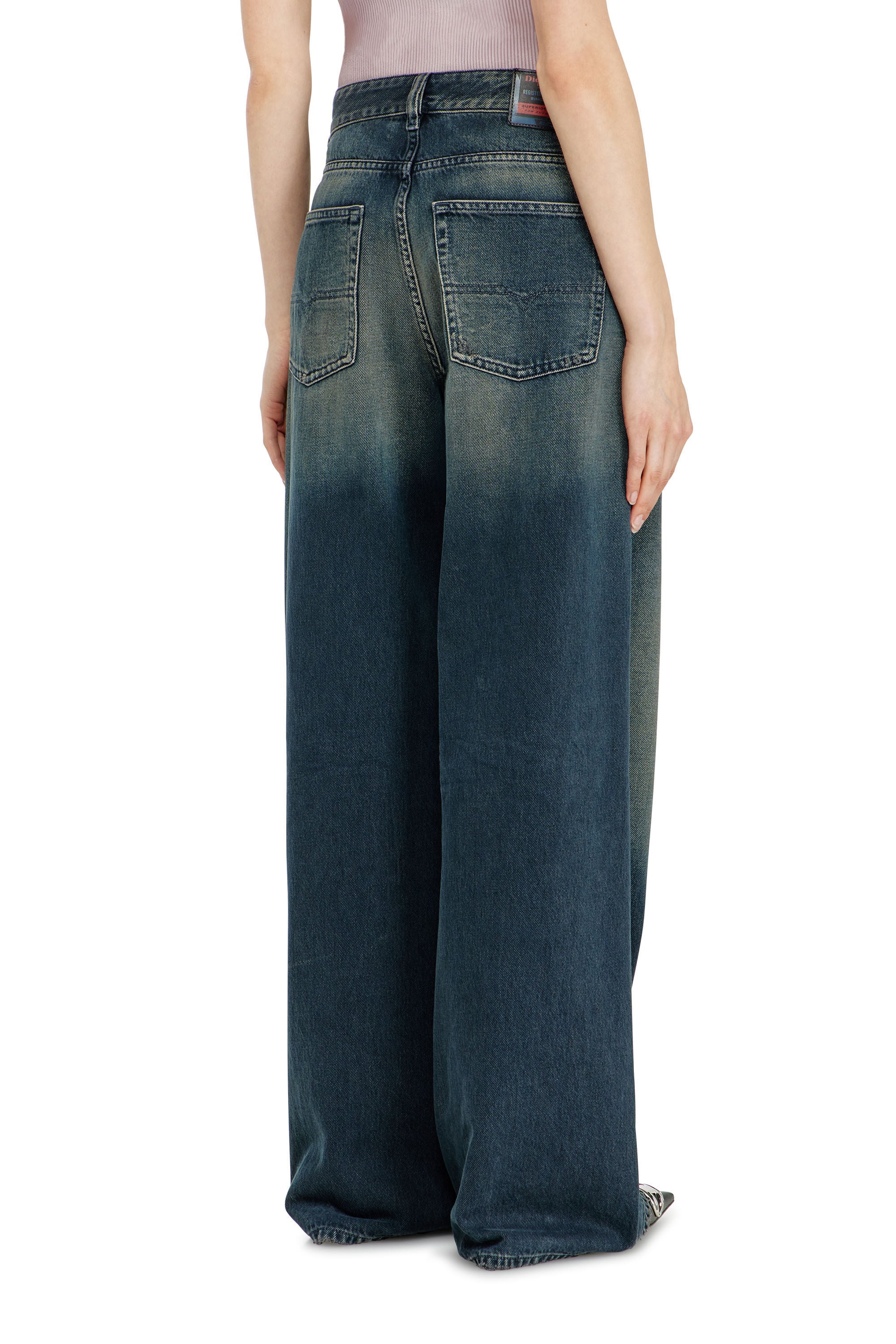 Diesel - Female's Relaxed Jeans 1996 D-Sire 09N67, ダークブルー - 5