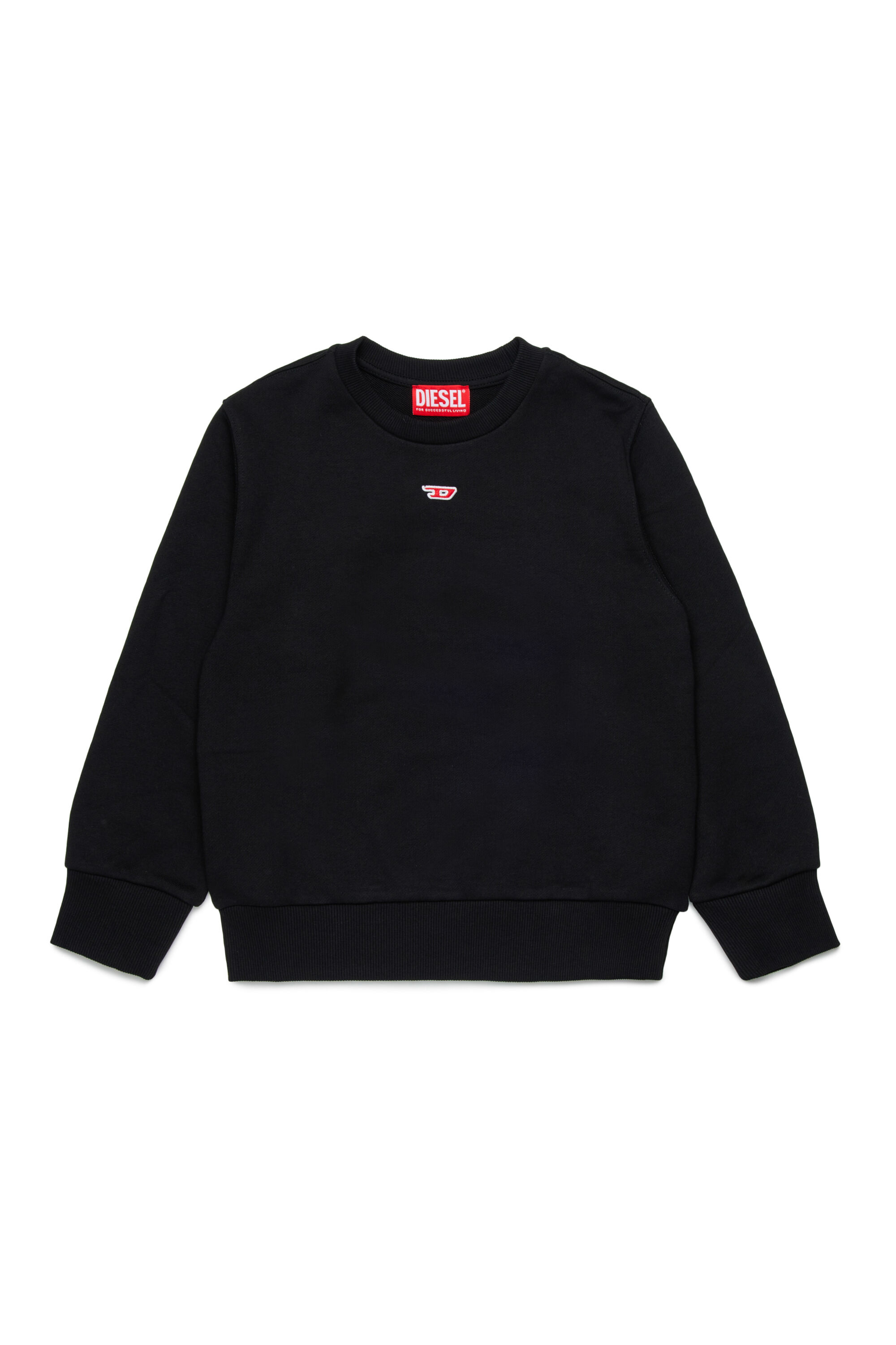 Diesel - SGINND OVER, Unisex's Sweatshirt with D logo in ブラック - 1