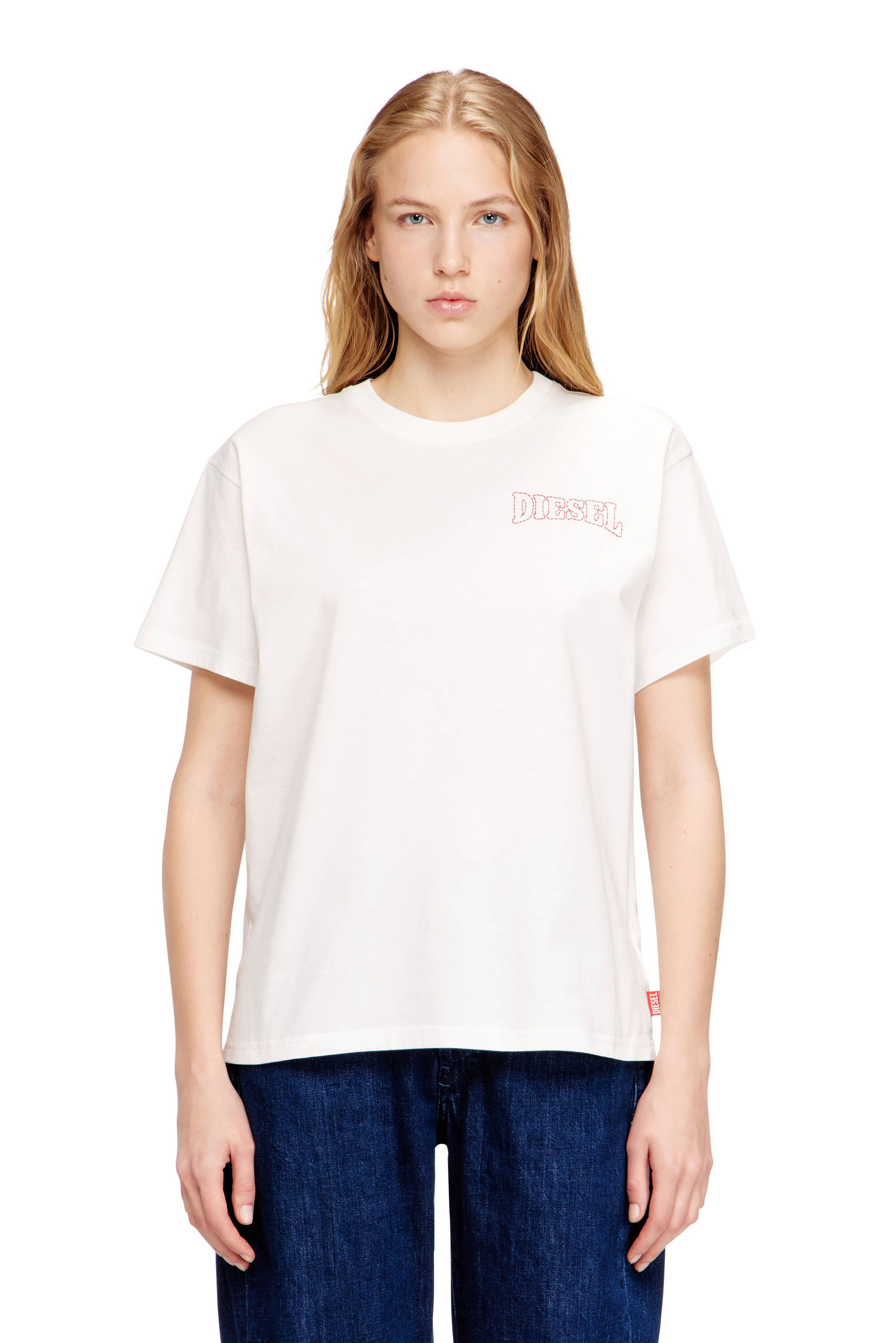 T-NORMY-S17 Tシャツ｜ホワイト｜ウィメンズ｜DIESEL