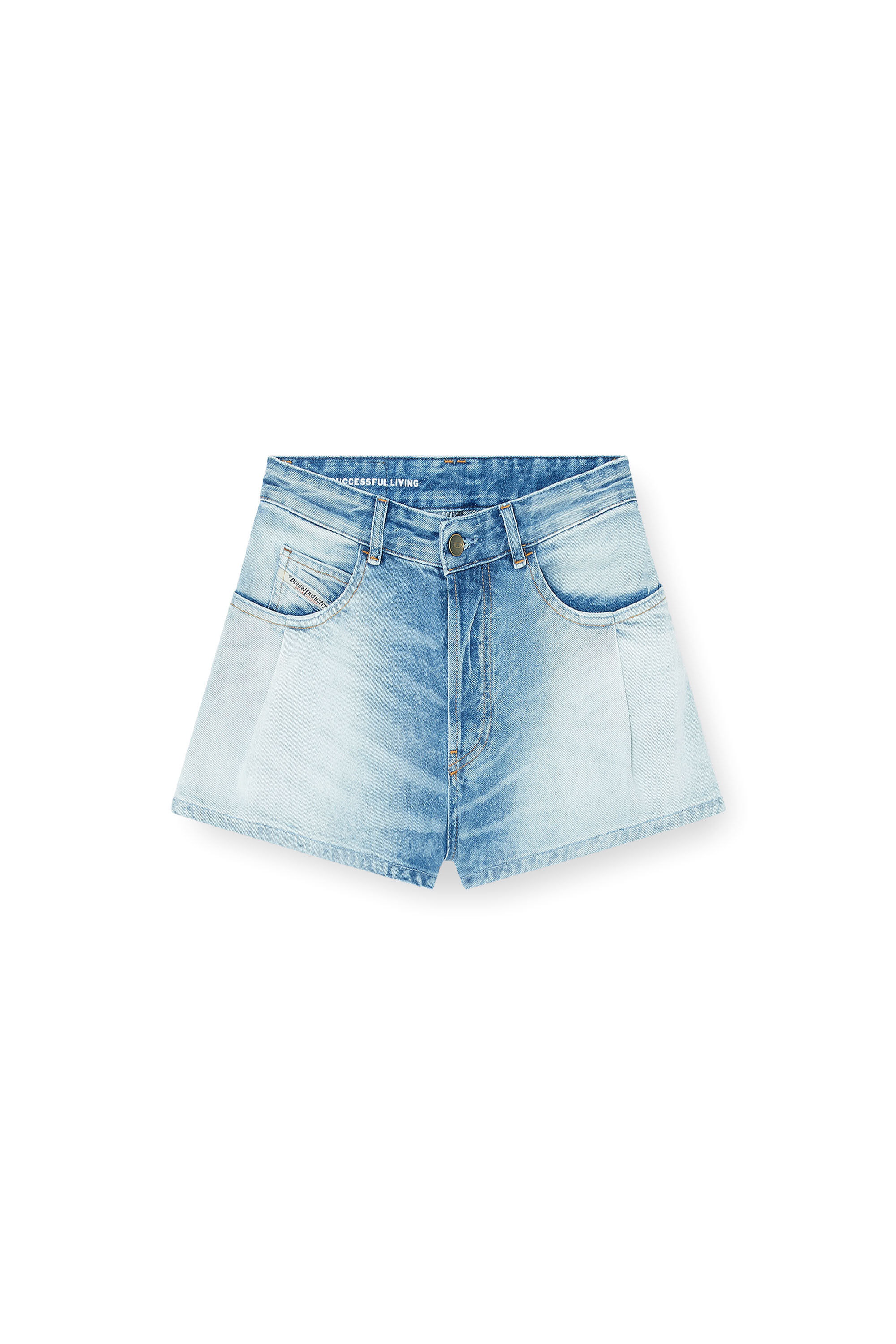 Diesel - DE-KHELZ-B-SHORT-S, Female's デニムショートパンツ in ライトブルー - 2