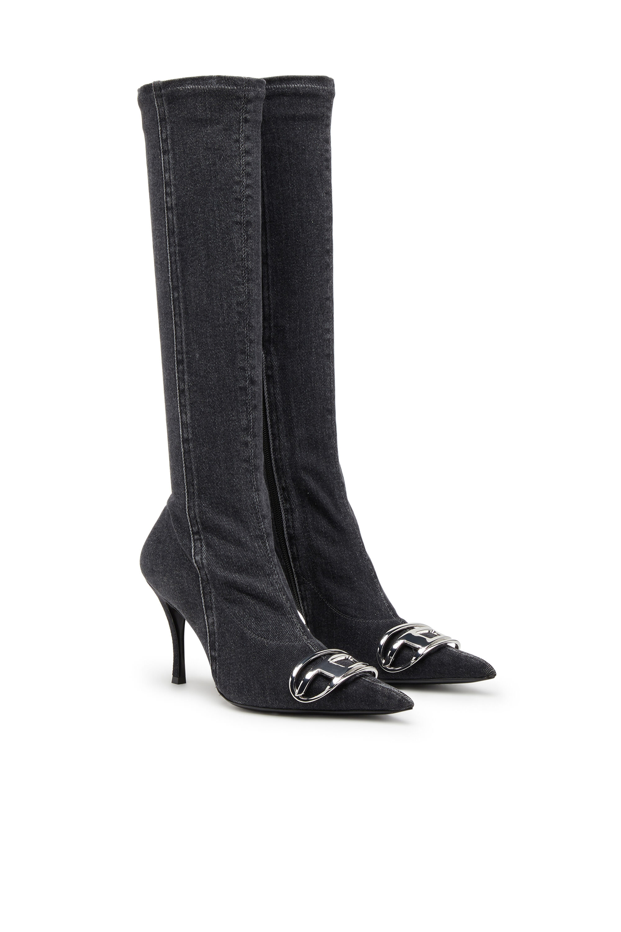 D VENUS KB D D Venus Knee high boots in stretch denim DIESEL