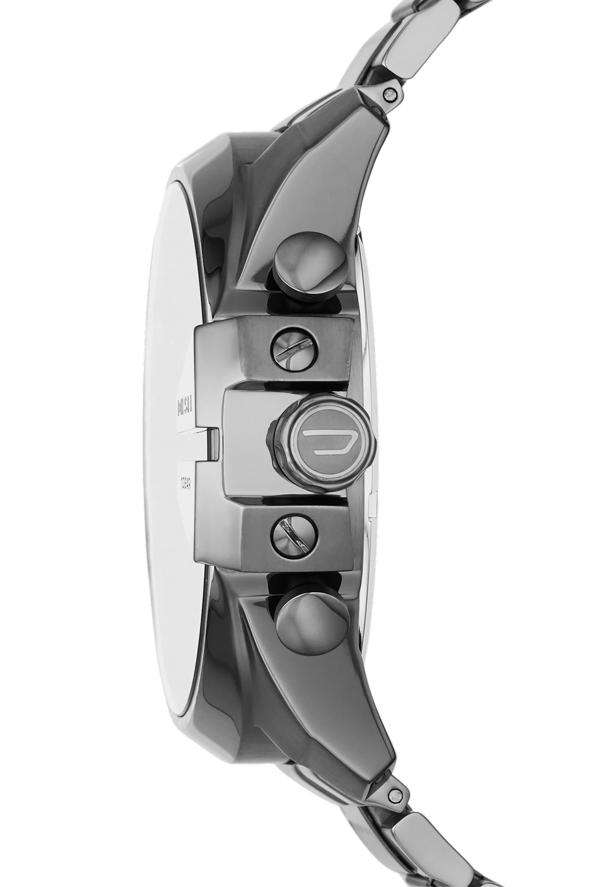 Diesel - DZ4329 MEGA CHIEF, Male's Mega Chief watch  with gunmetal plating in シルバー - 3