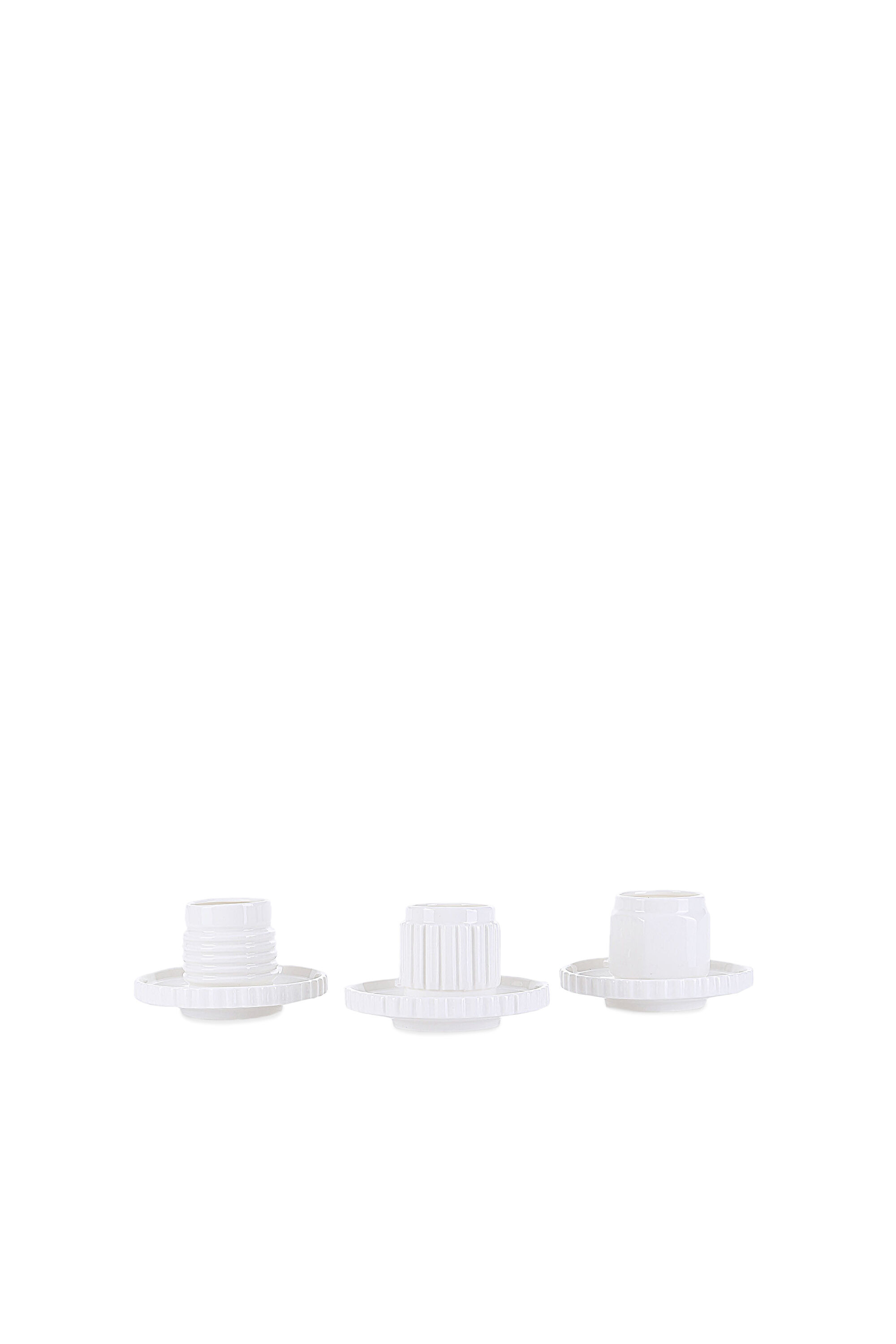Diesel - 10909 MACHINE COLLEC, Unisex's Assorted coffee cups with saucer, set of 3 in ホワイト - 1